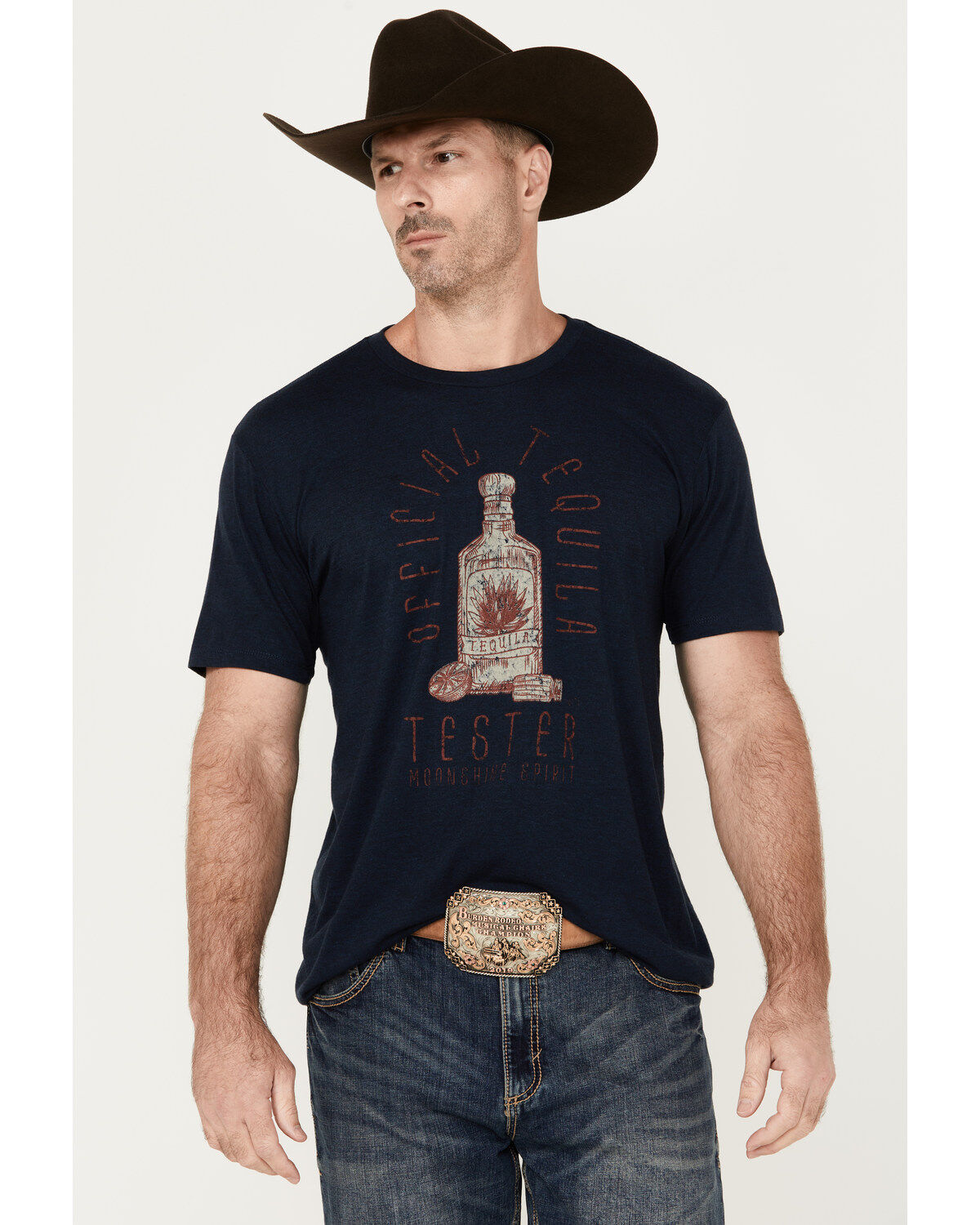 Men's Moonshine Spirit Tequila Tester Short Sleeve Graphic T-Shirt