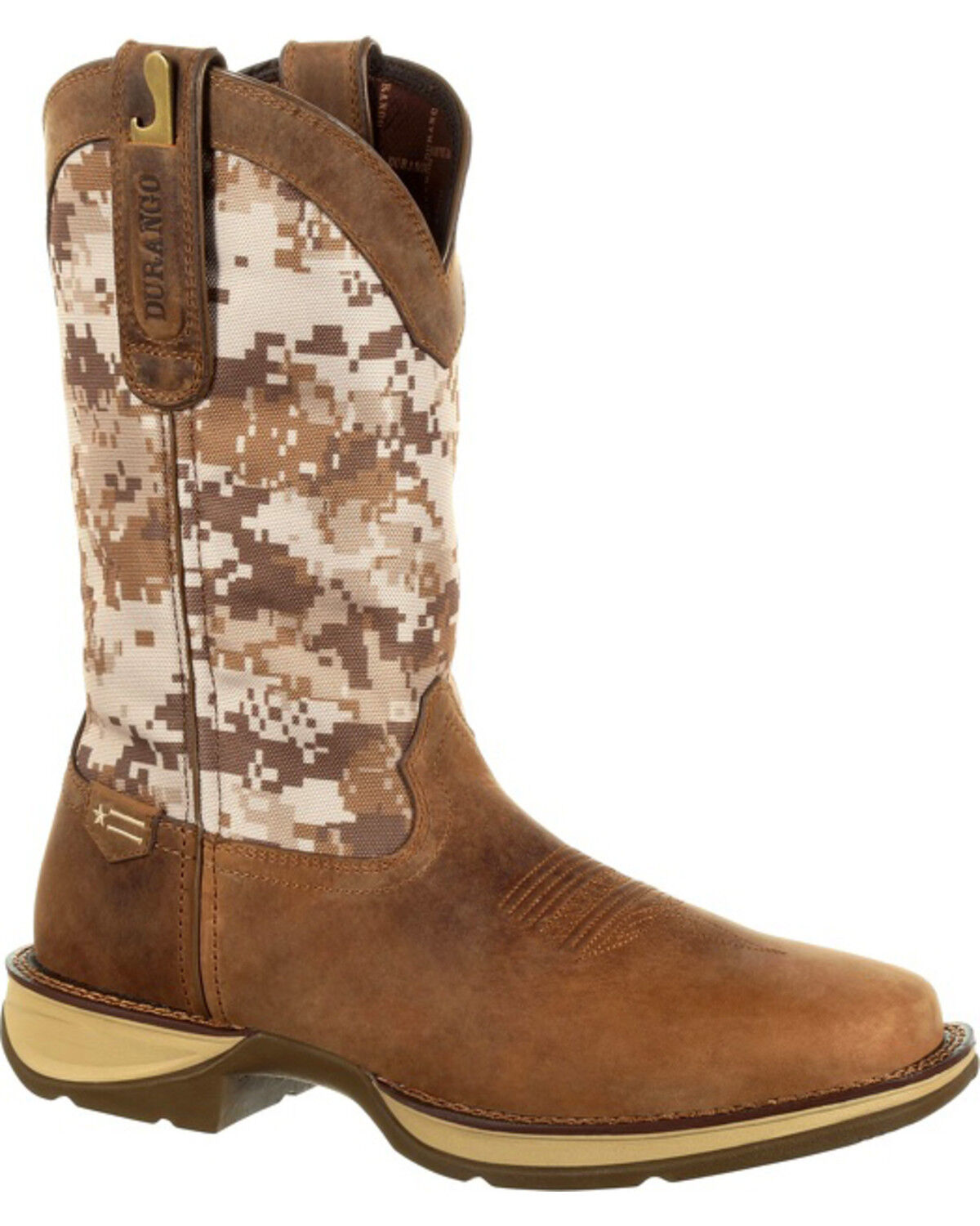Men's Durango Rebel by Desert Camo Western Performance Boots - Square