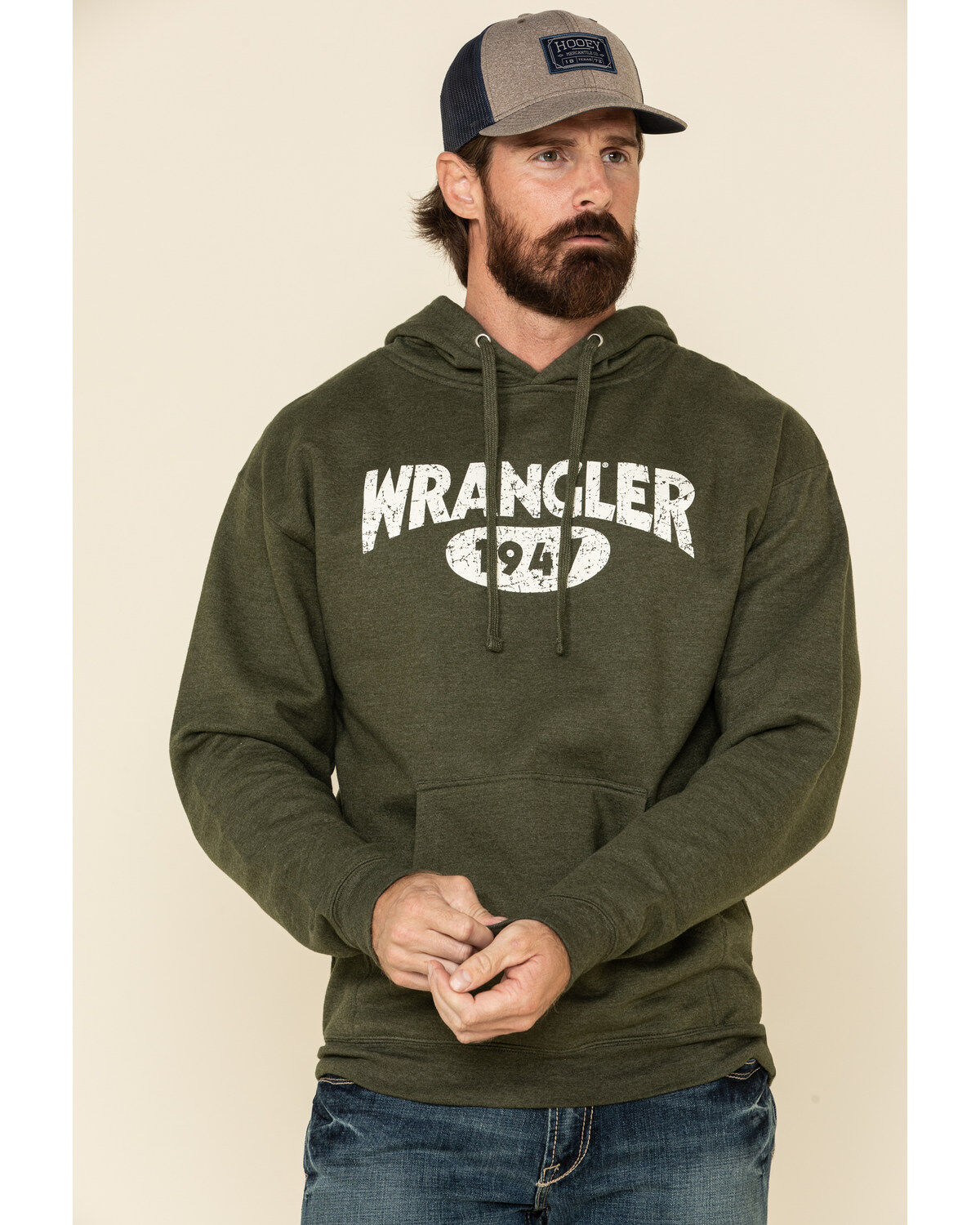 Men's Wrangler Logo Graphic Hooded Sweatshirt