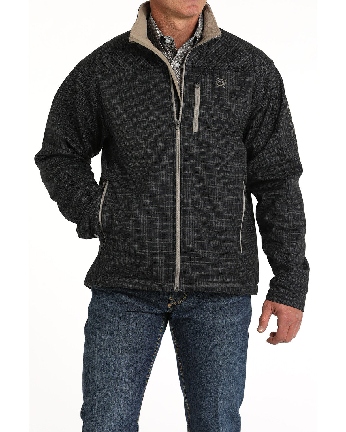 Men's Cinch Solid Logo Bonded Softshell Jacket - Big