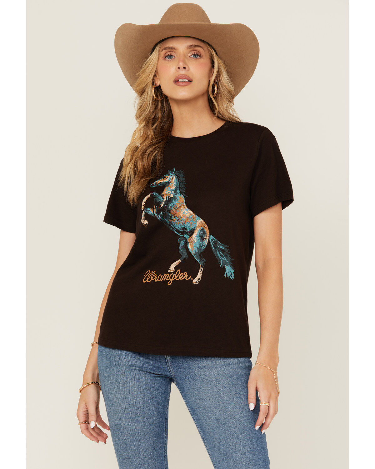 Women's Wrangler Horse Logo Short Sleeve Graphic Tee