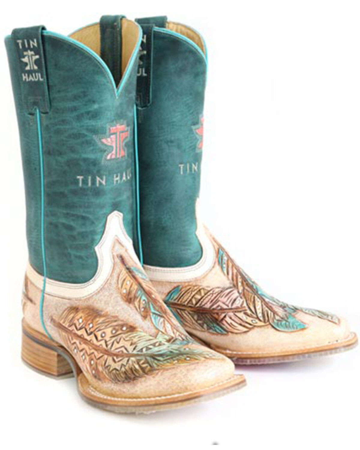 Girls' Tin Haul Birds Of A Feather Western Boots - Broad Square Toe