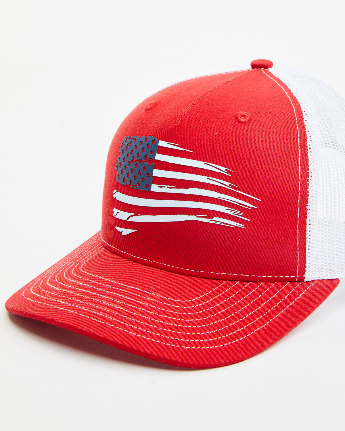 Men's Ariat Distressed USA Flag Ball Cap