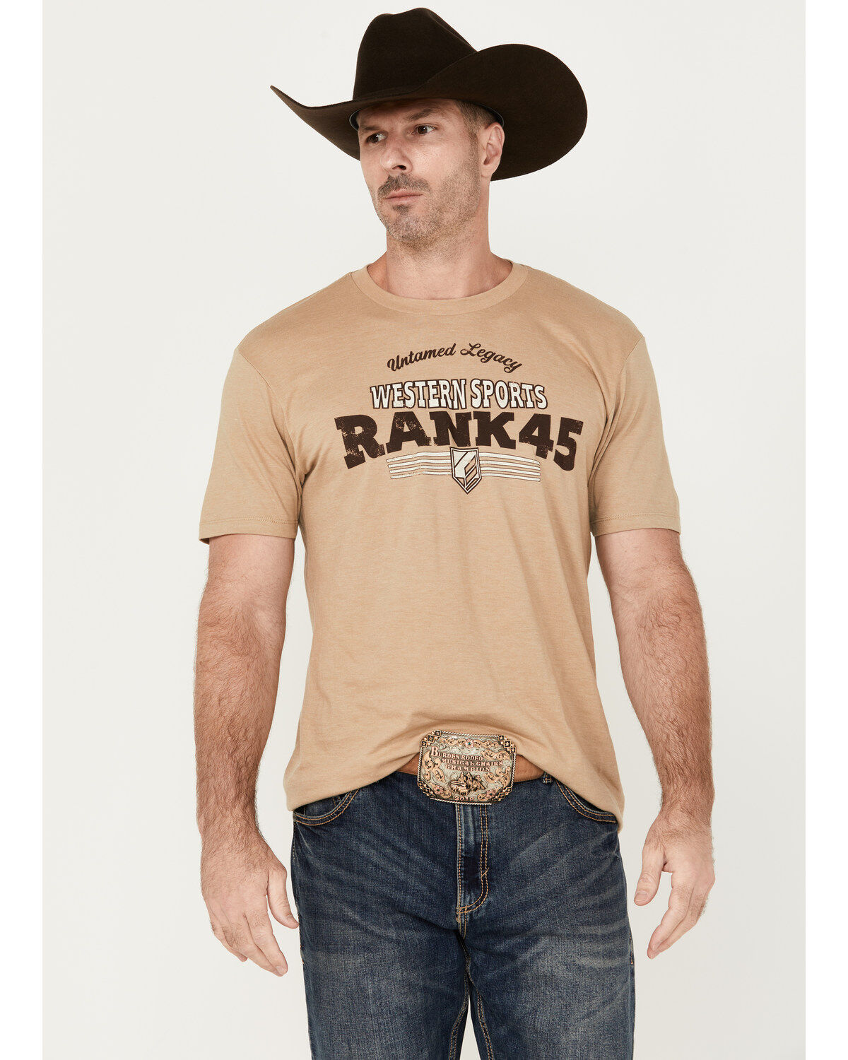 Men's RANK 45 Varsity Logo Short Sleeve Graphic T-Shirt