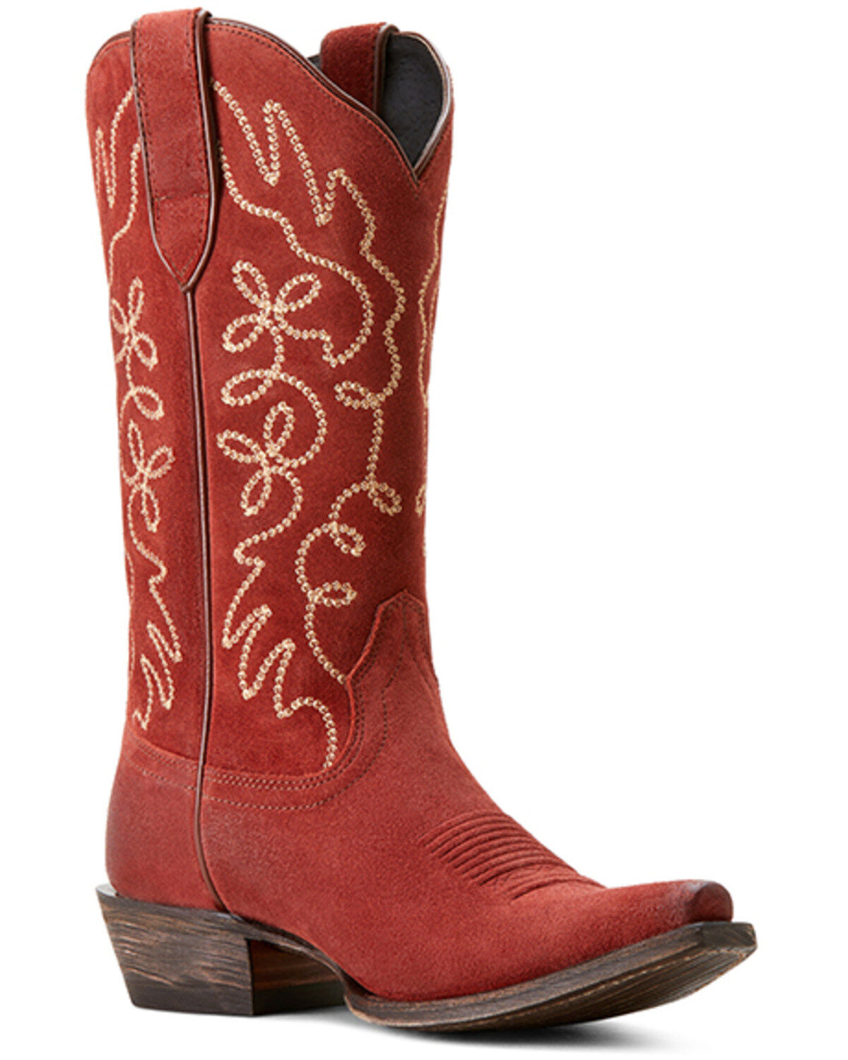 Women's Ariat Jukebox Suede Western Boots - Snip Toe