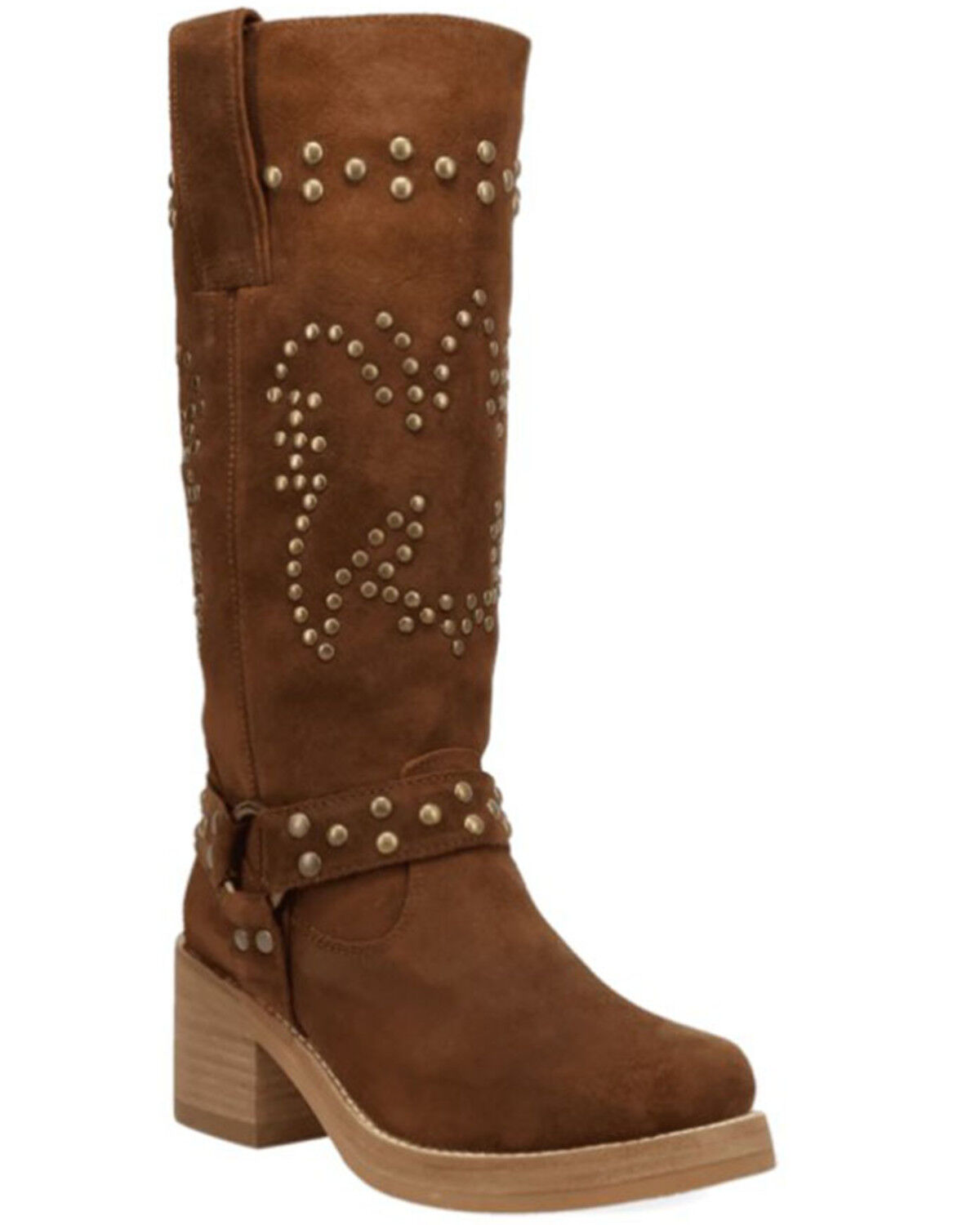 Women's Dingo Troubadour Studded Tall Fashion Boots - Round Toe