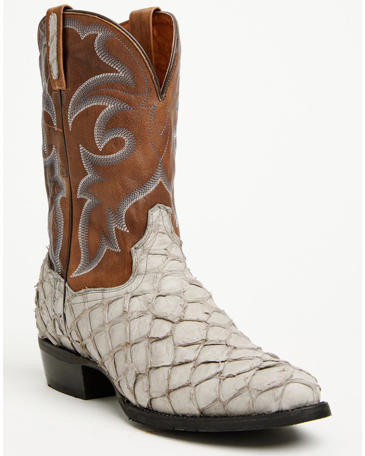 Men's Dan Post Exotic Pirarucu Western Boots - Round Toe