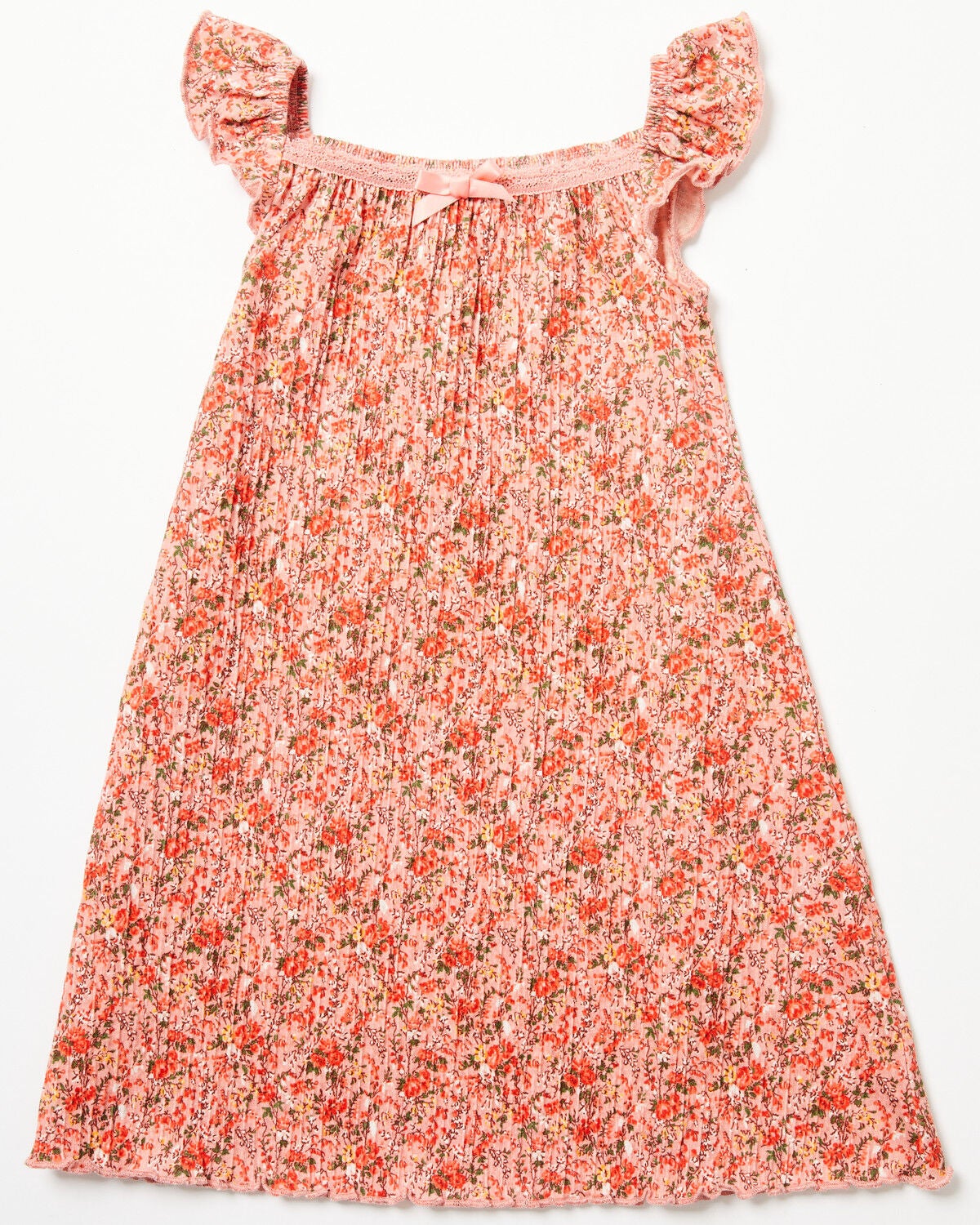 Girls' Shyanne Toddler Ditsy Floral Print Ruffle Sleeve Midi Dress
