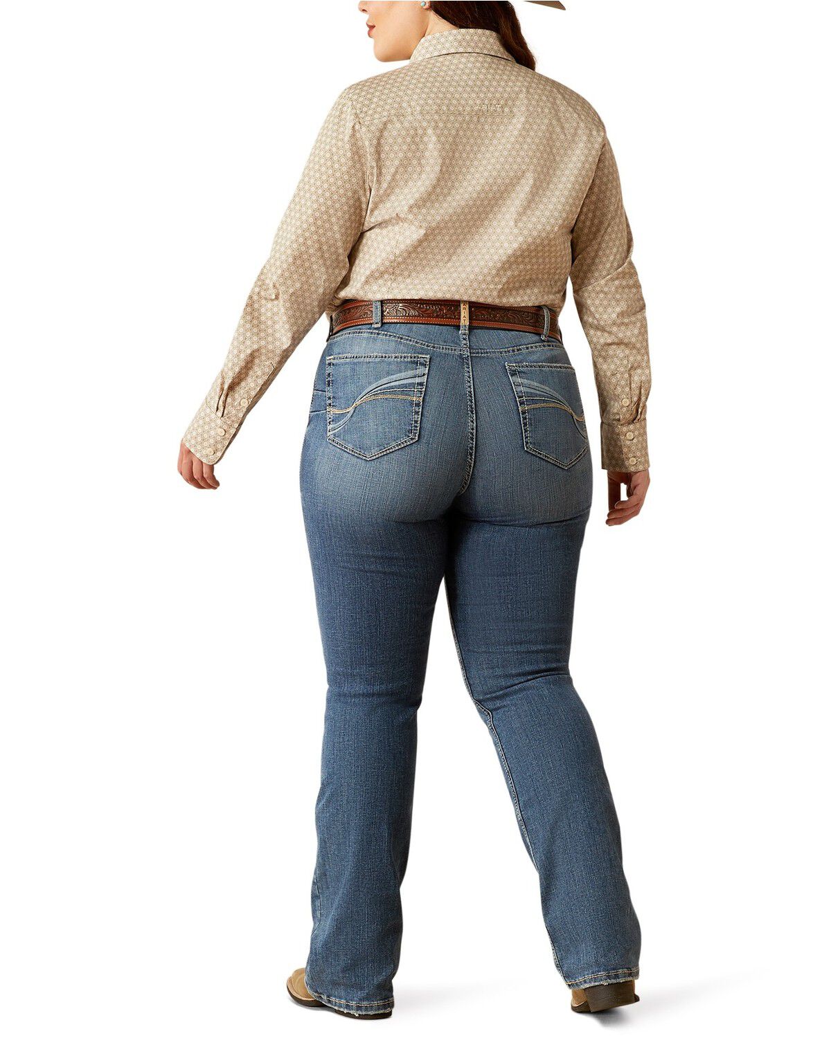 Women's Ariat Brittany Medium Wash Bootcut Stretch Denim Jeans - Plus