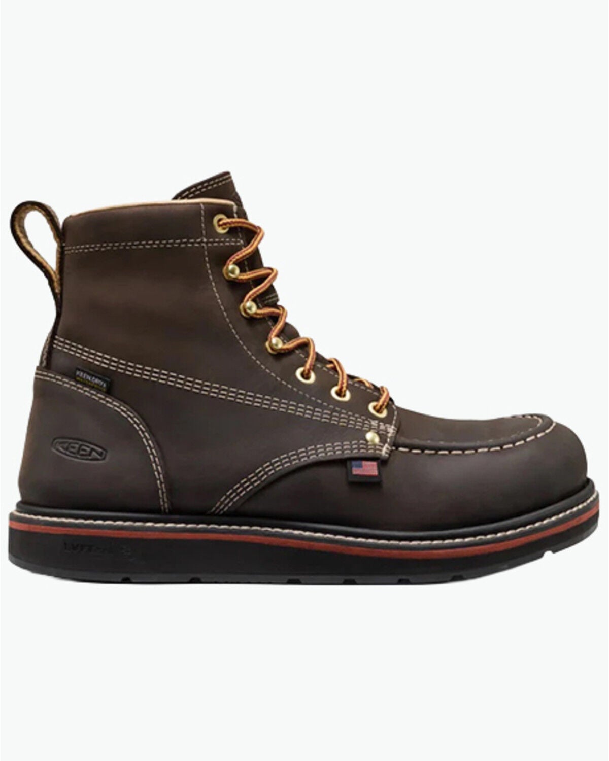 Men's Keen 6" Liberty Waterproof Work Boots - Carbon Toe