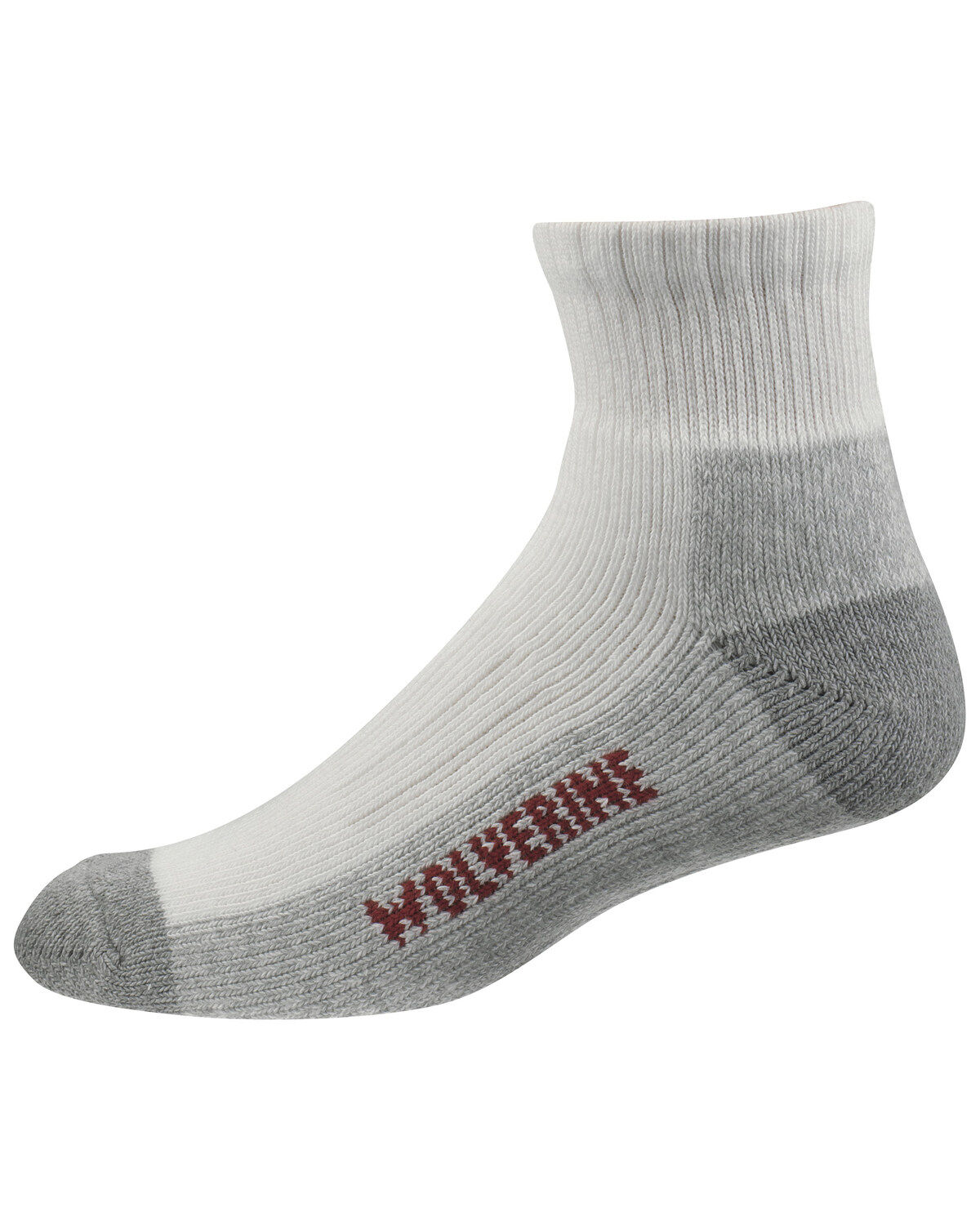 Men's Wolverine 100 Quarter Fit Work Socks - 2 Pack