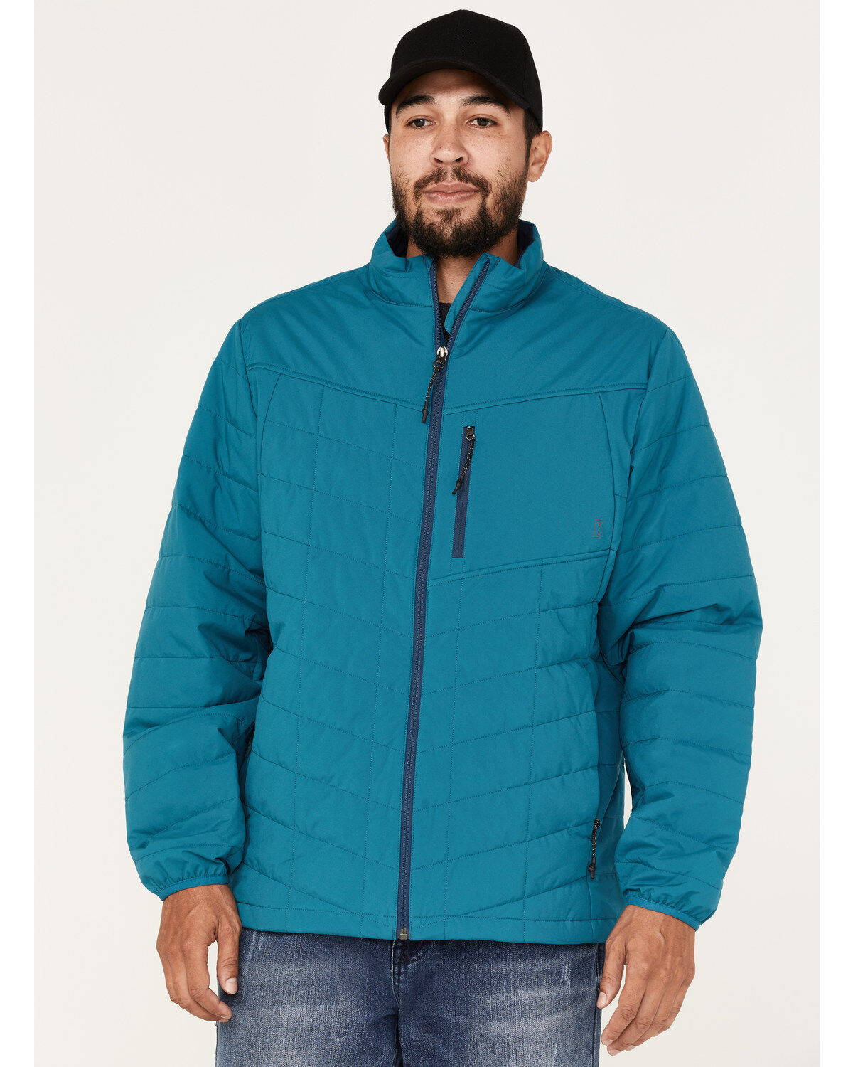 Men's Brothers and Sons Performance Lightweight Puffer Packable Jacket