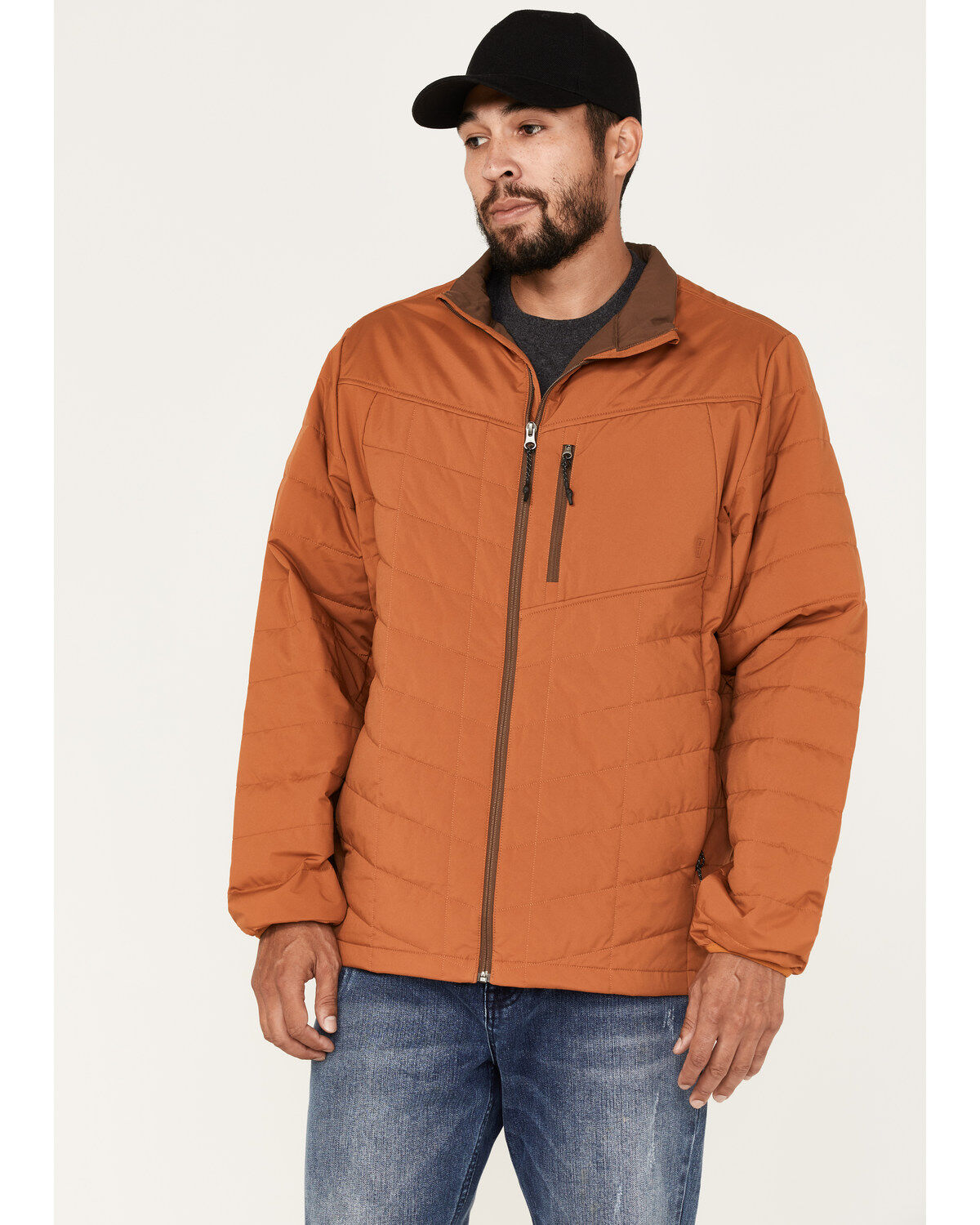 Men's Brothers and Sons Performance Lightweight Puffer Packable Jacket