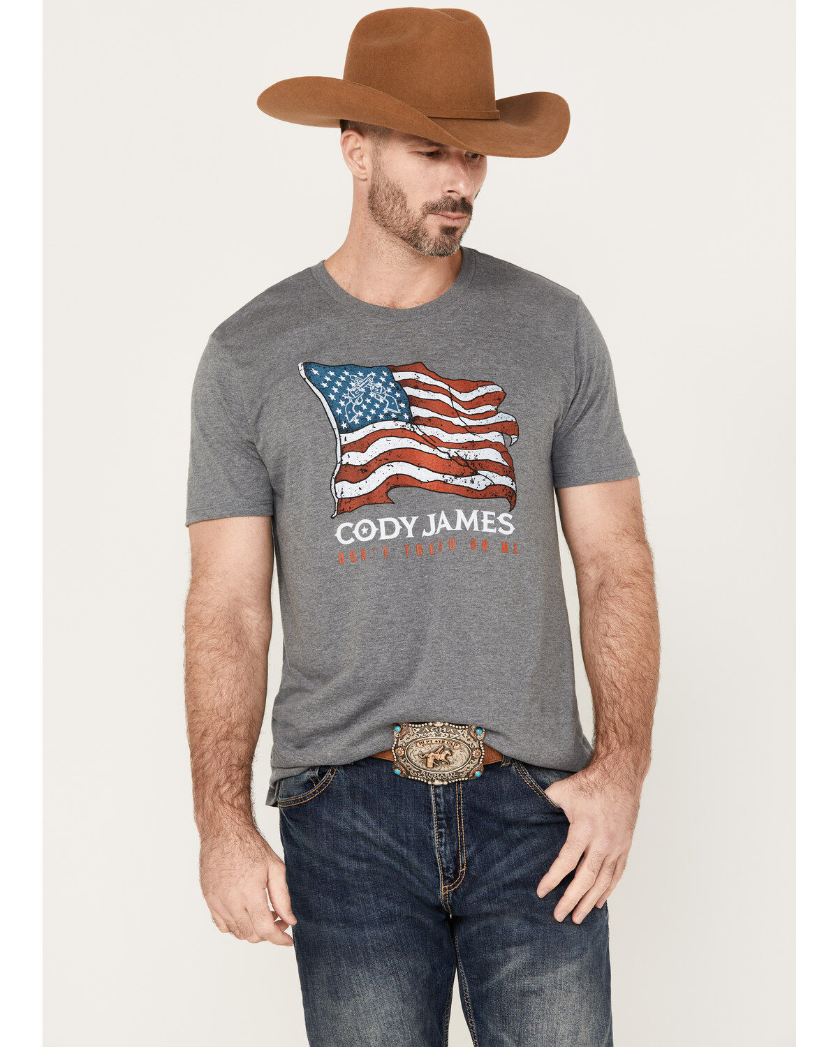 Men's Cody James Revolver Flag Short Sleeve Graphic T-Shirt