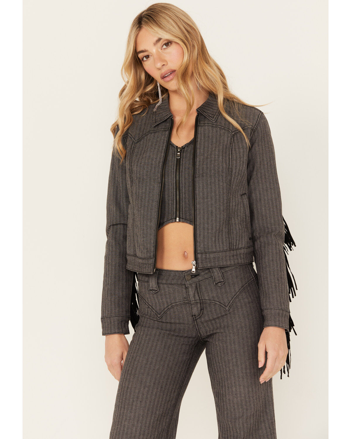 Women's Idyllwind Annex Herringbone Fringe Jacket