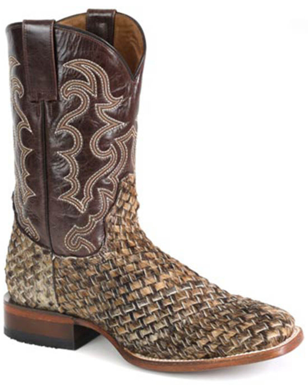 Men's Stetson Cattleman Western Boots - Broad Square Toe