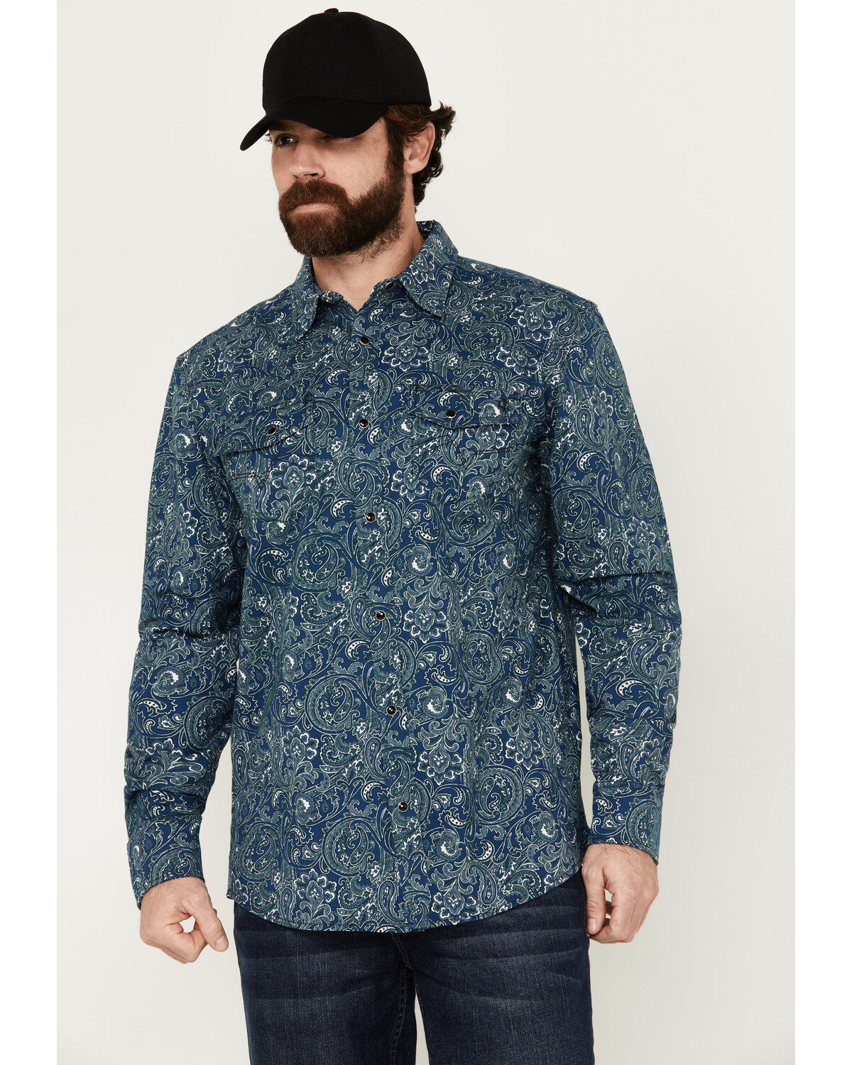 Men's Cody James FR Printed Lightweight Long Sleeve Snap Western Work