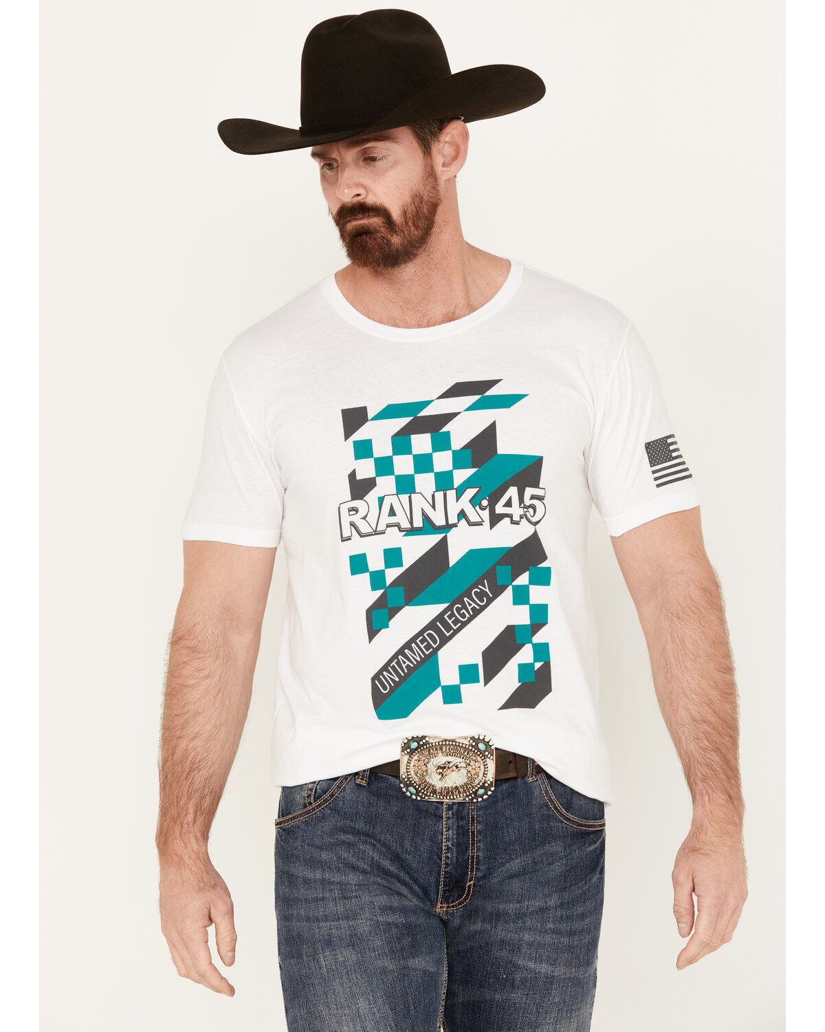 Men's RANK 45 Logo Graphic Short Sleeve T-Shirt