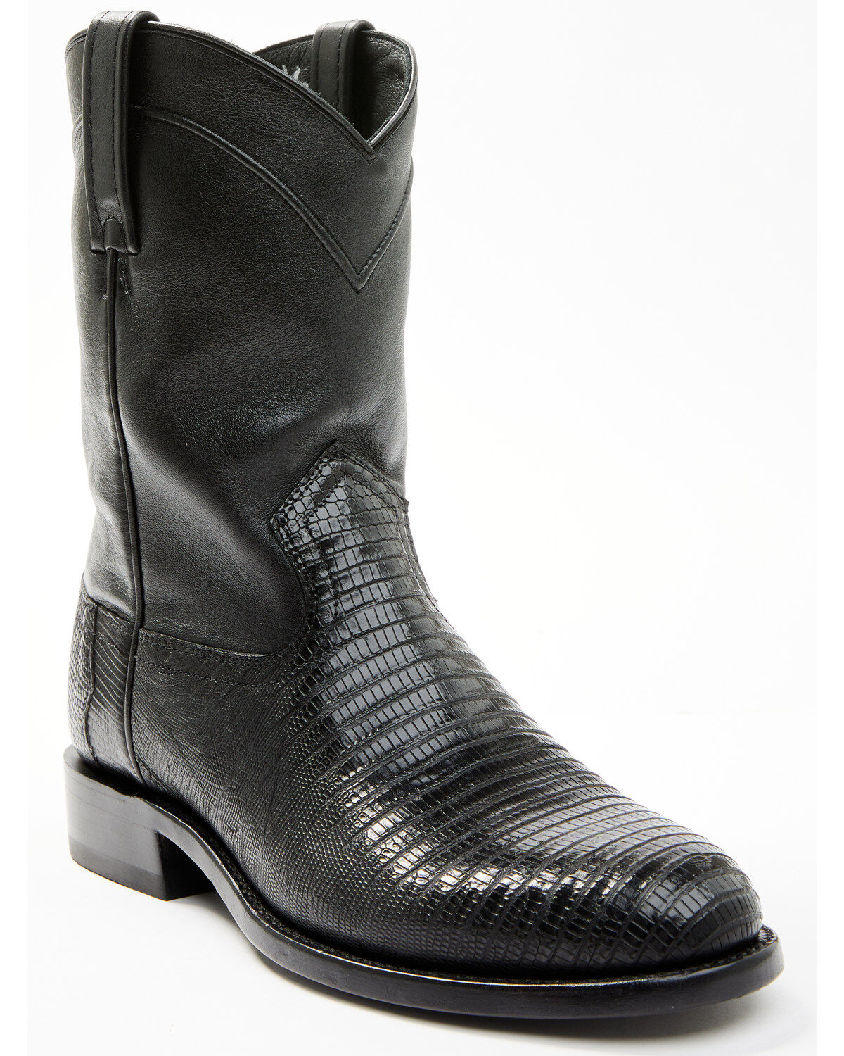 Men's Cody James Black 1978 Carmen Exotic Teju Lizard Roper Boots - R