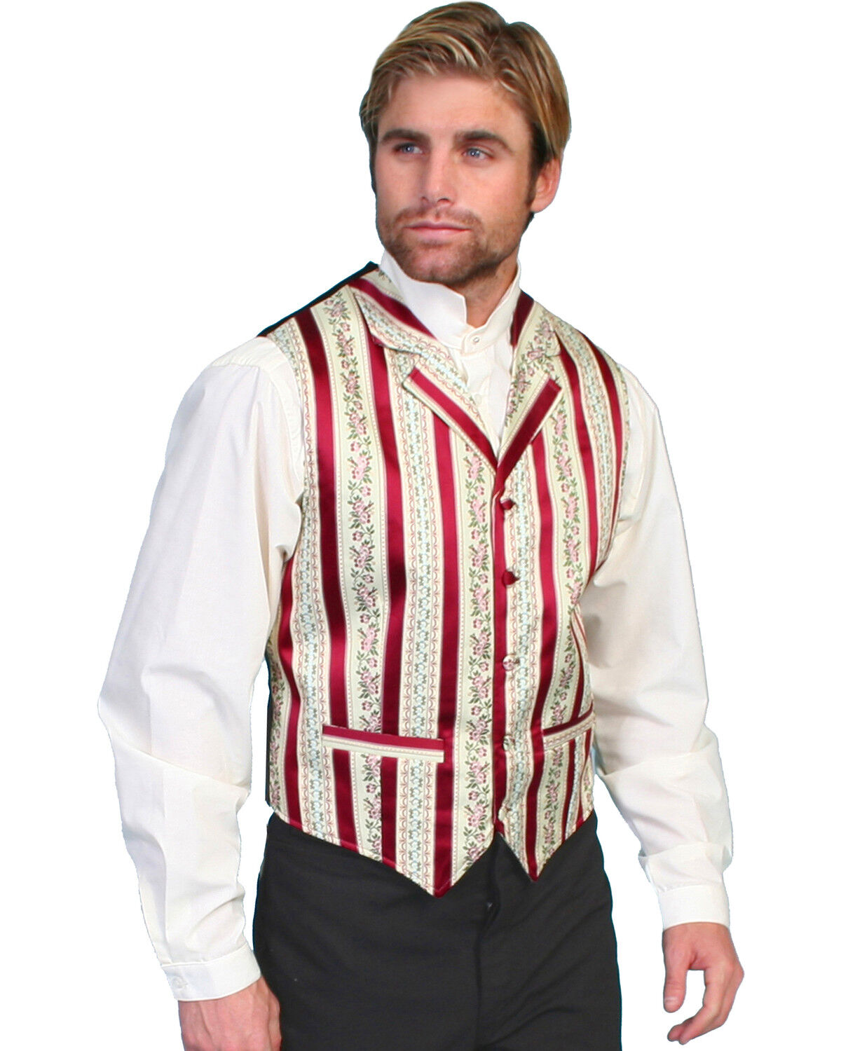 Scully Rangewear by Wallpaper Striped Vest - Big & Tall