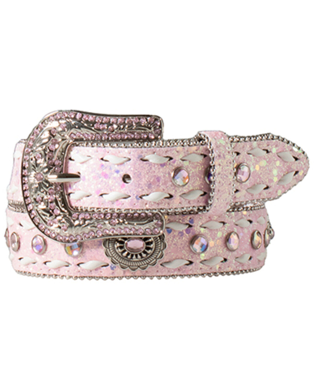 Girls' M & F Western Rhinestone Belt