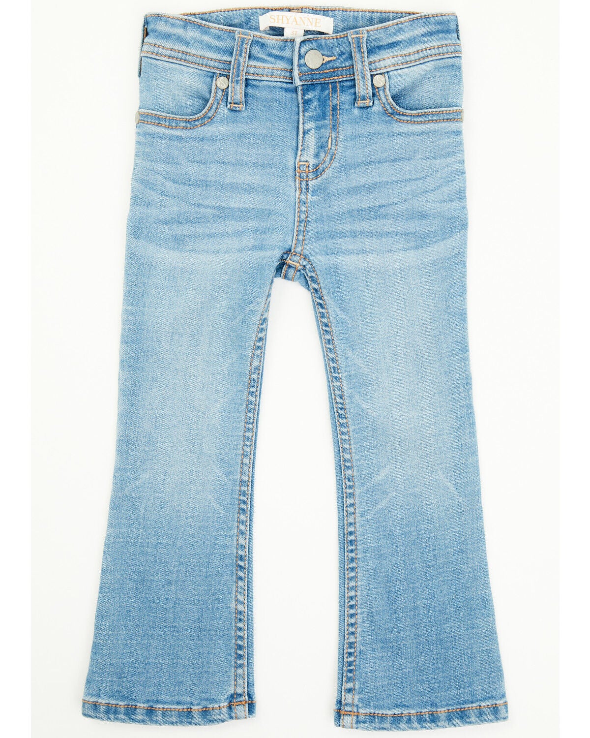 Girls' Shyanne Toddler Light Wash Shayla Bootcut Denim Jeans