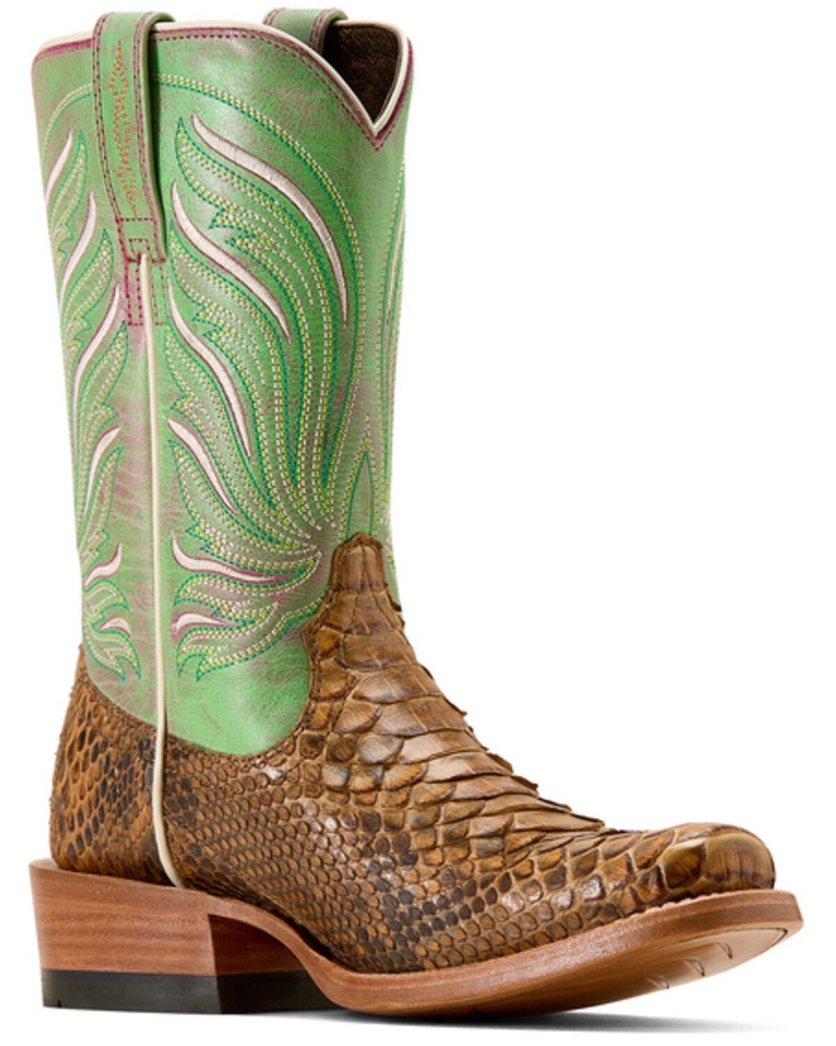 Women's Ariat Exotic Python Futurity Dash Western Boots - Square Toe