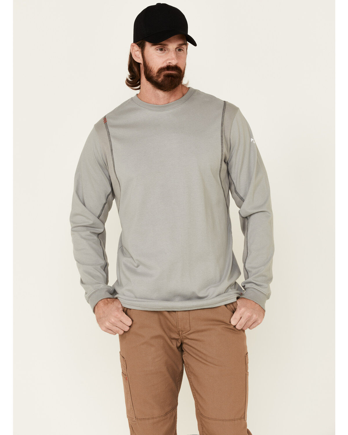 Men's Ariat Boot Barn Exclusive FR Crew Neck Long Sleeve T-Shirt