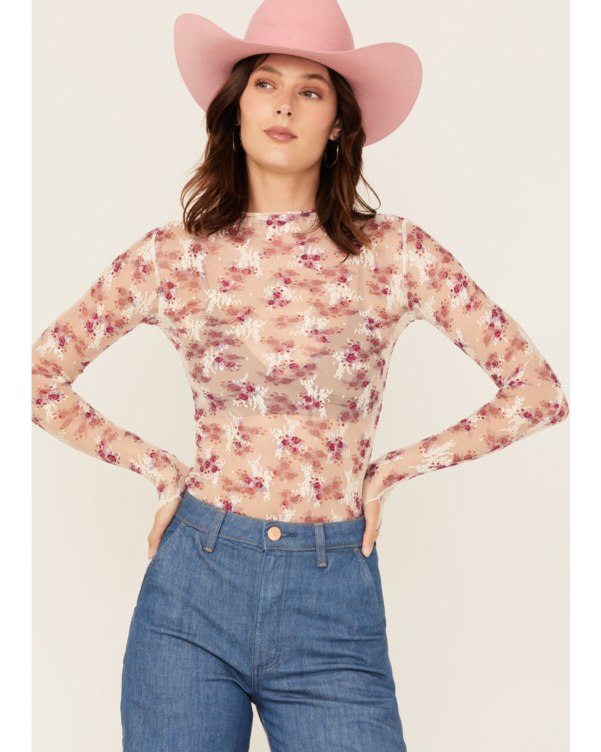 Women's Free People Printed Lady Lux Layering Top