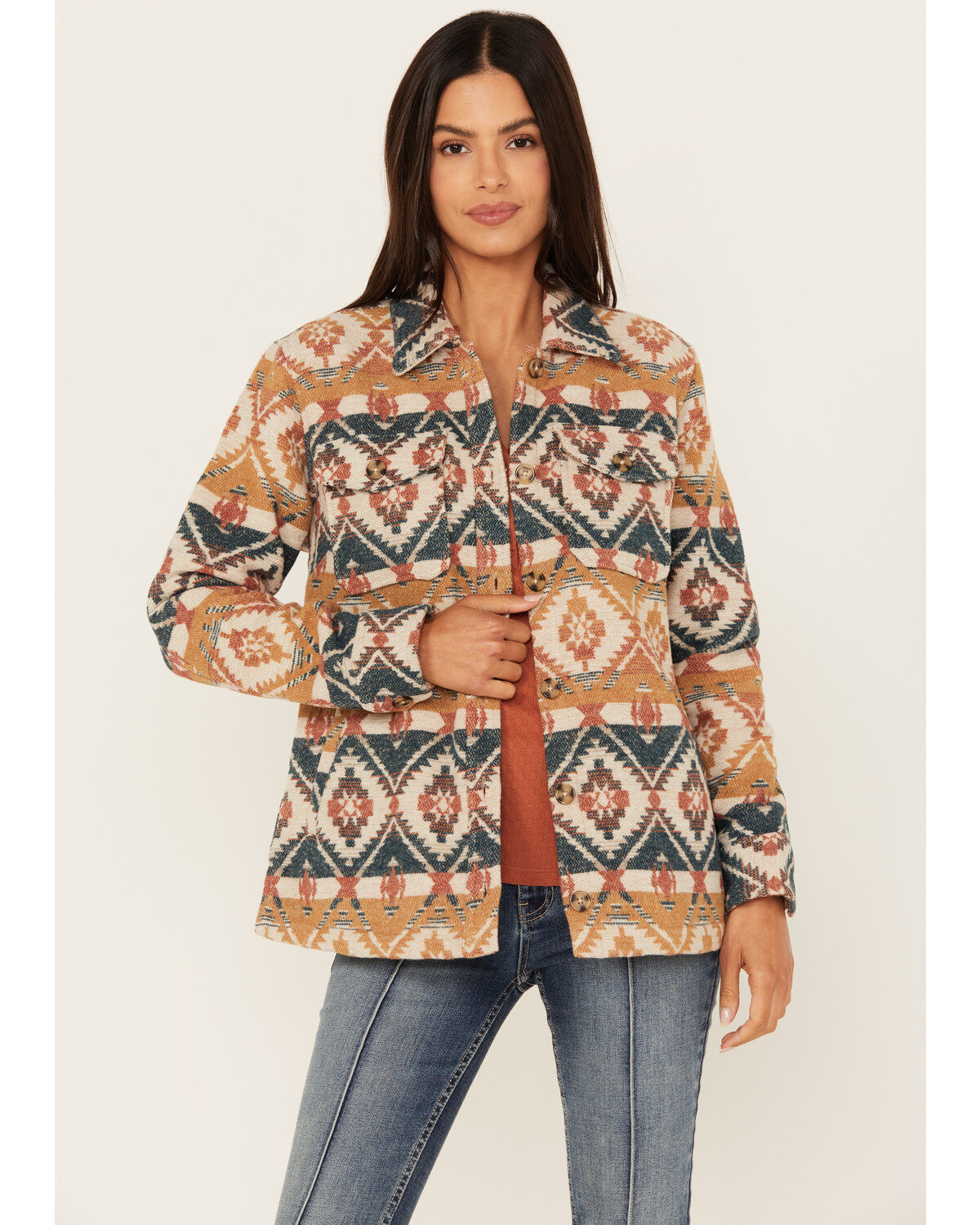 Women's Idyllwind Southwestern Striped Shacket