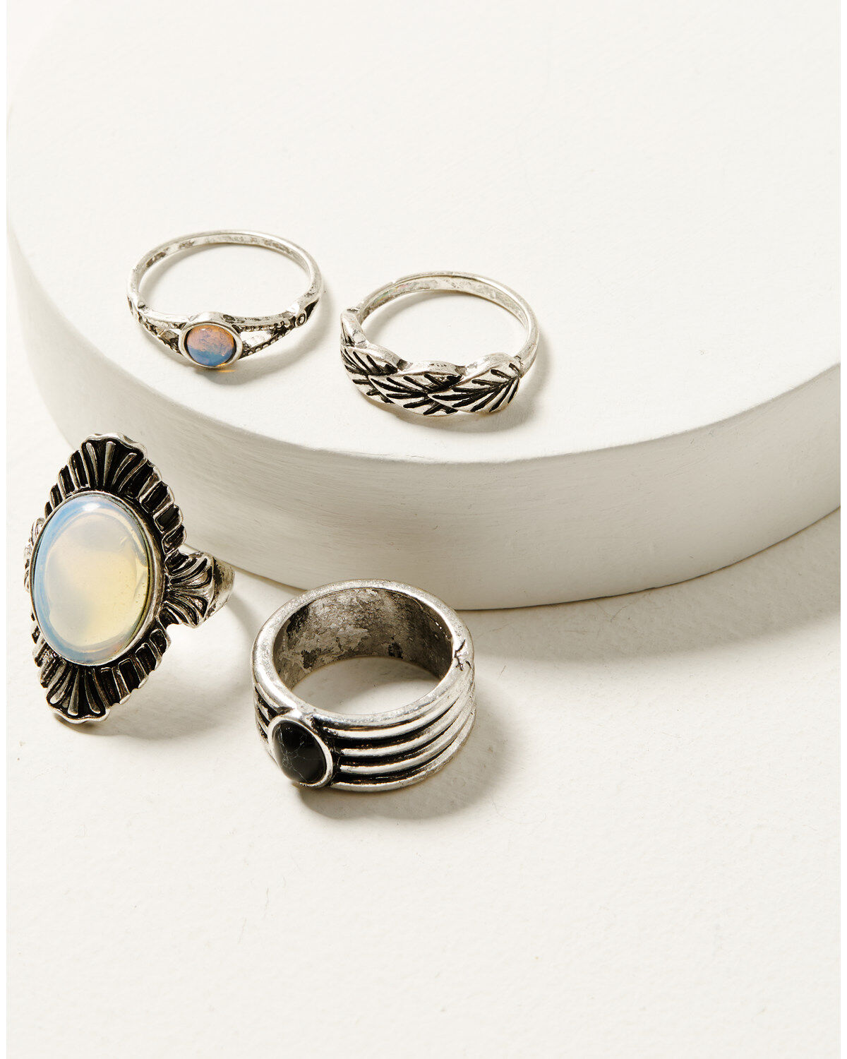 Women's Shyanne Moonstone Ring Set - 4 Piece