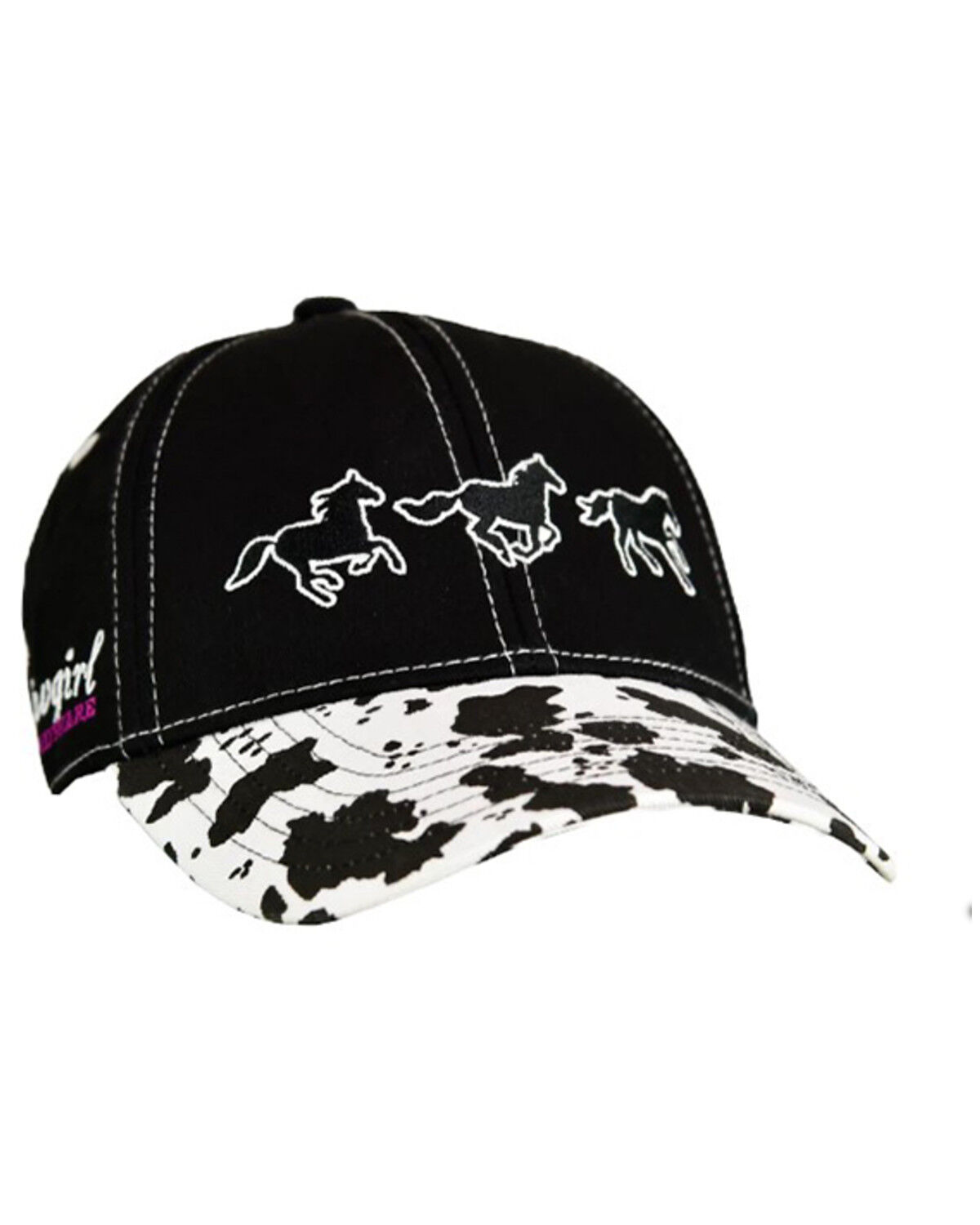 Girls' Cowgirl Hardware Running Horses Ball Cap