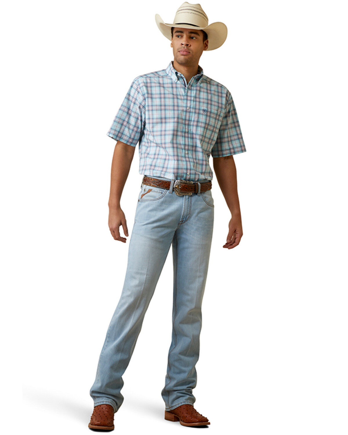 Men's Ariat M5 Eli Straight Rigid Denim Jeans