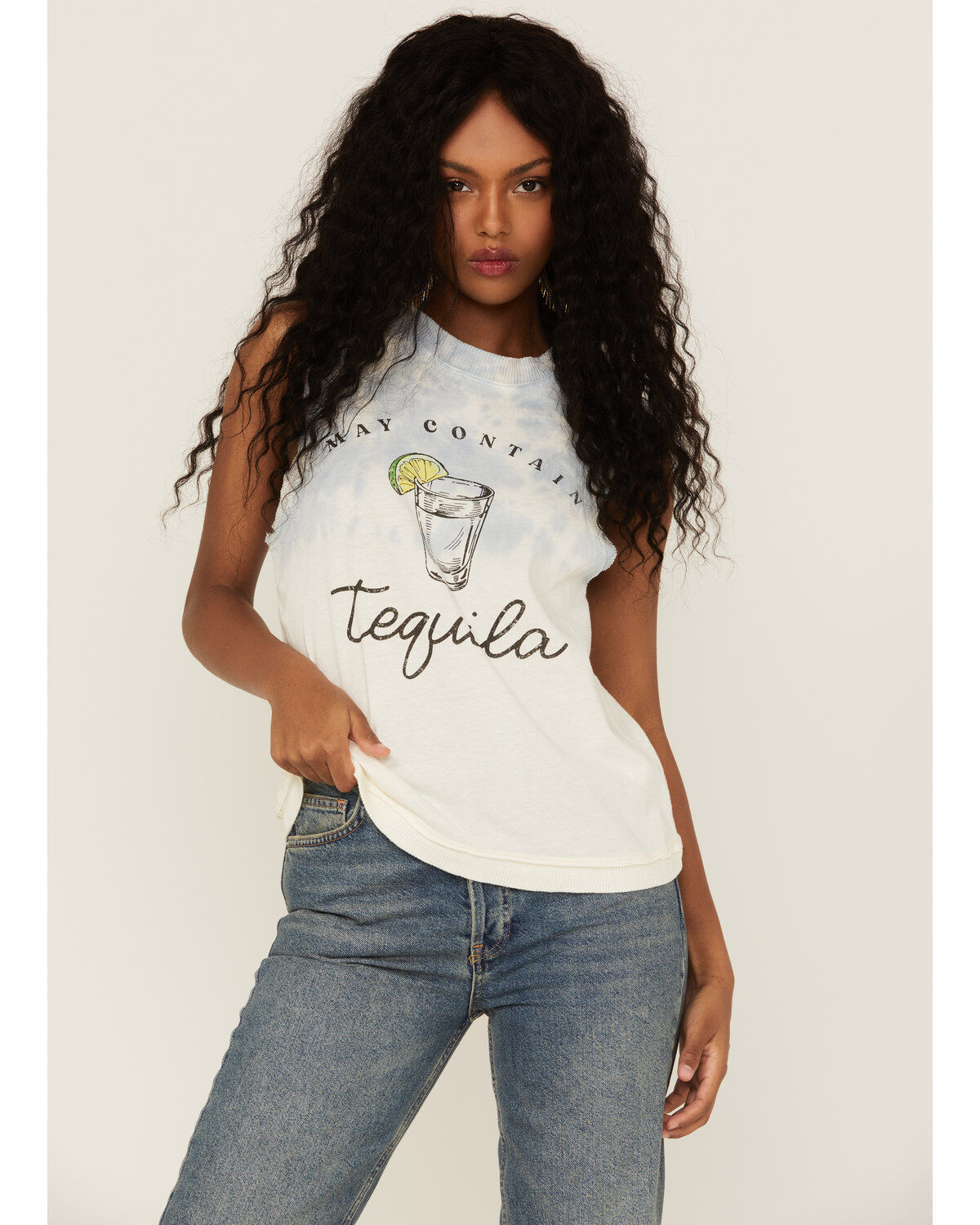 Women's Cleo + Wolf May Contain Tequila Tie Dye Tank