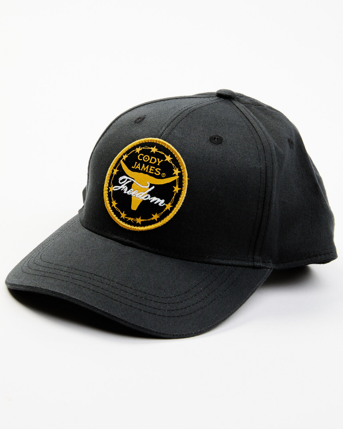 Men's Cody James Steerhorn Freedom Circle Patch Ball Cap