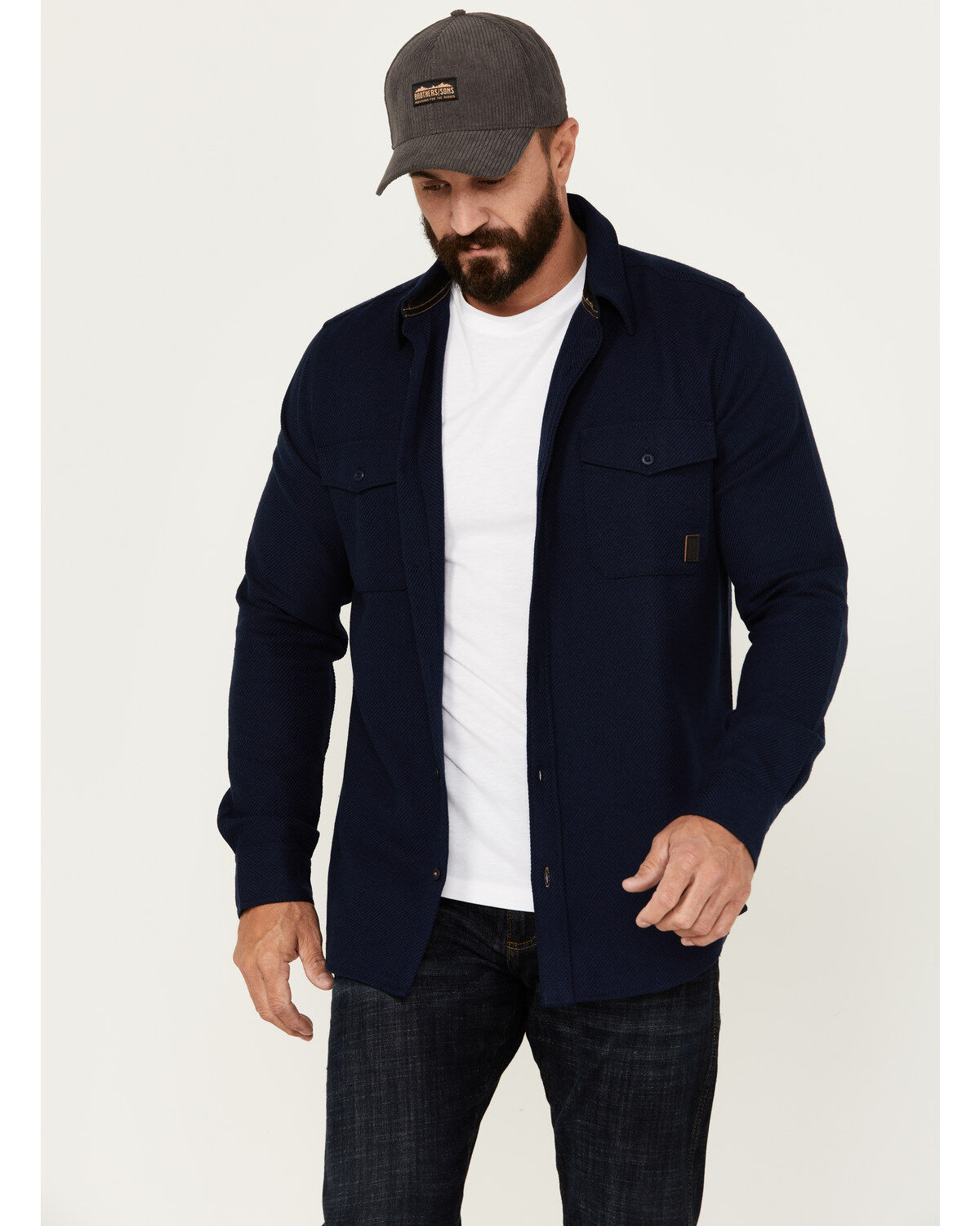 Men's Brothers and Sons Burley Long Sleeve Button Down Flannel Shirt