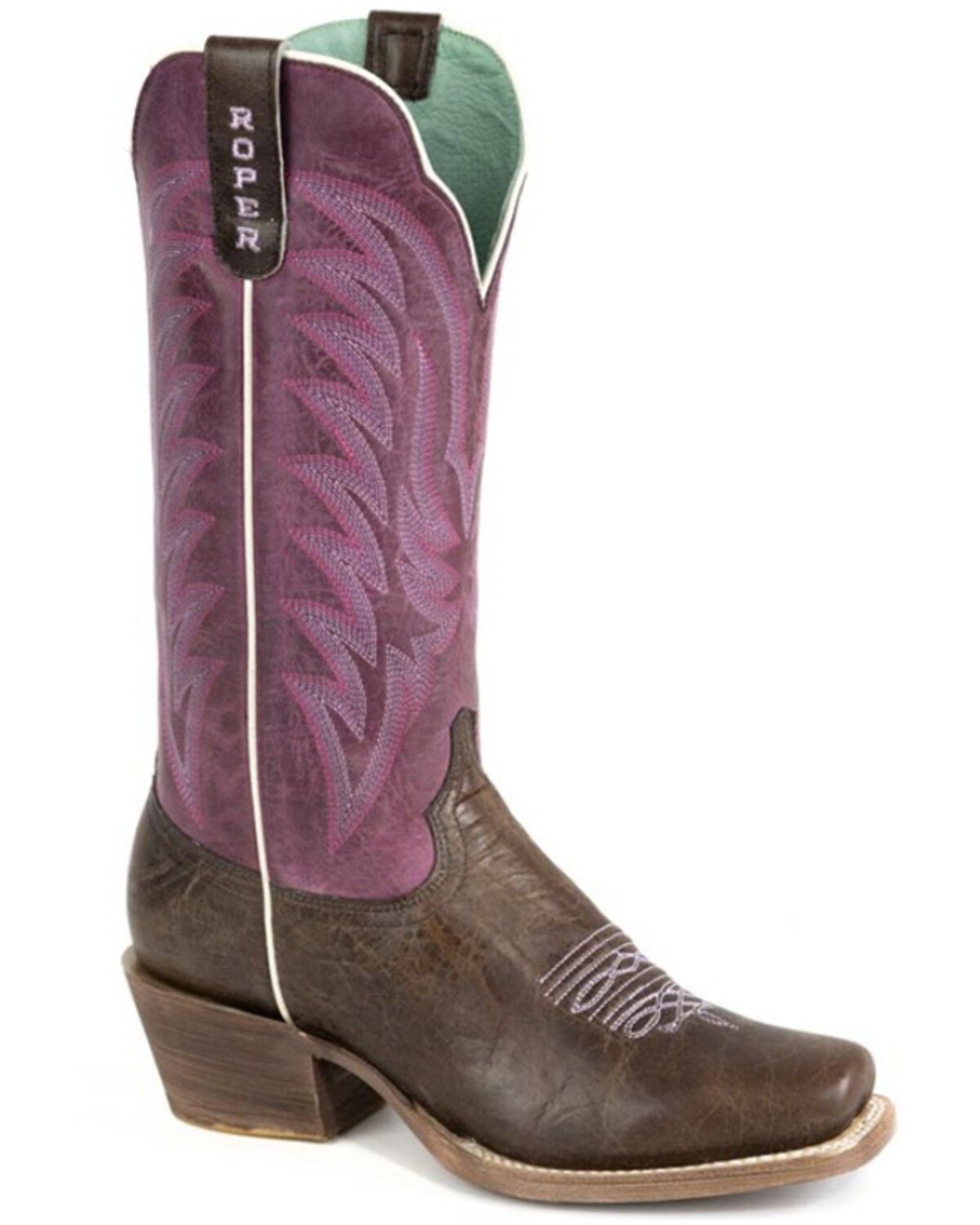 Women's Roper Cowgirl Western Boots - Square Toe
