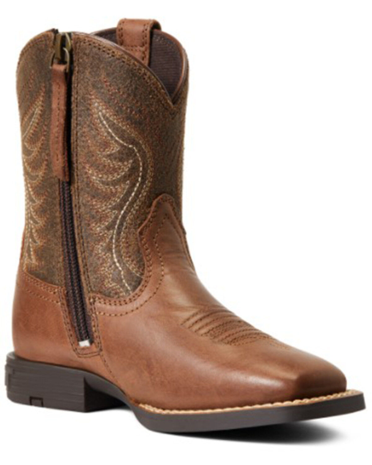 Boys' Ariat Amos Easy Fit Western Boot - Broad Square Toe