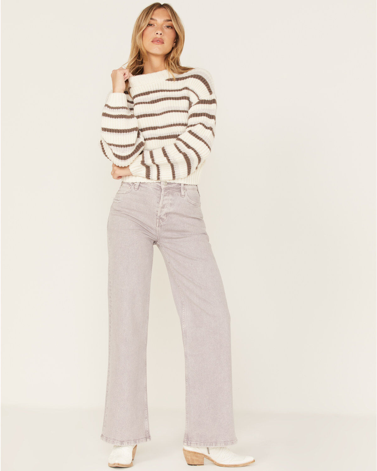 Women's Cleo + Wolf High Rise Loose Straight Jeans