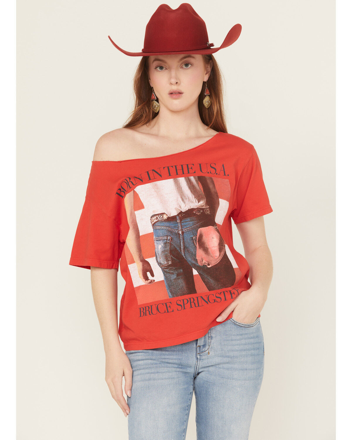 Women's Day Dreamer Bruce Springsteen Born In The USA Short Sleeve Gra