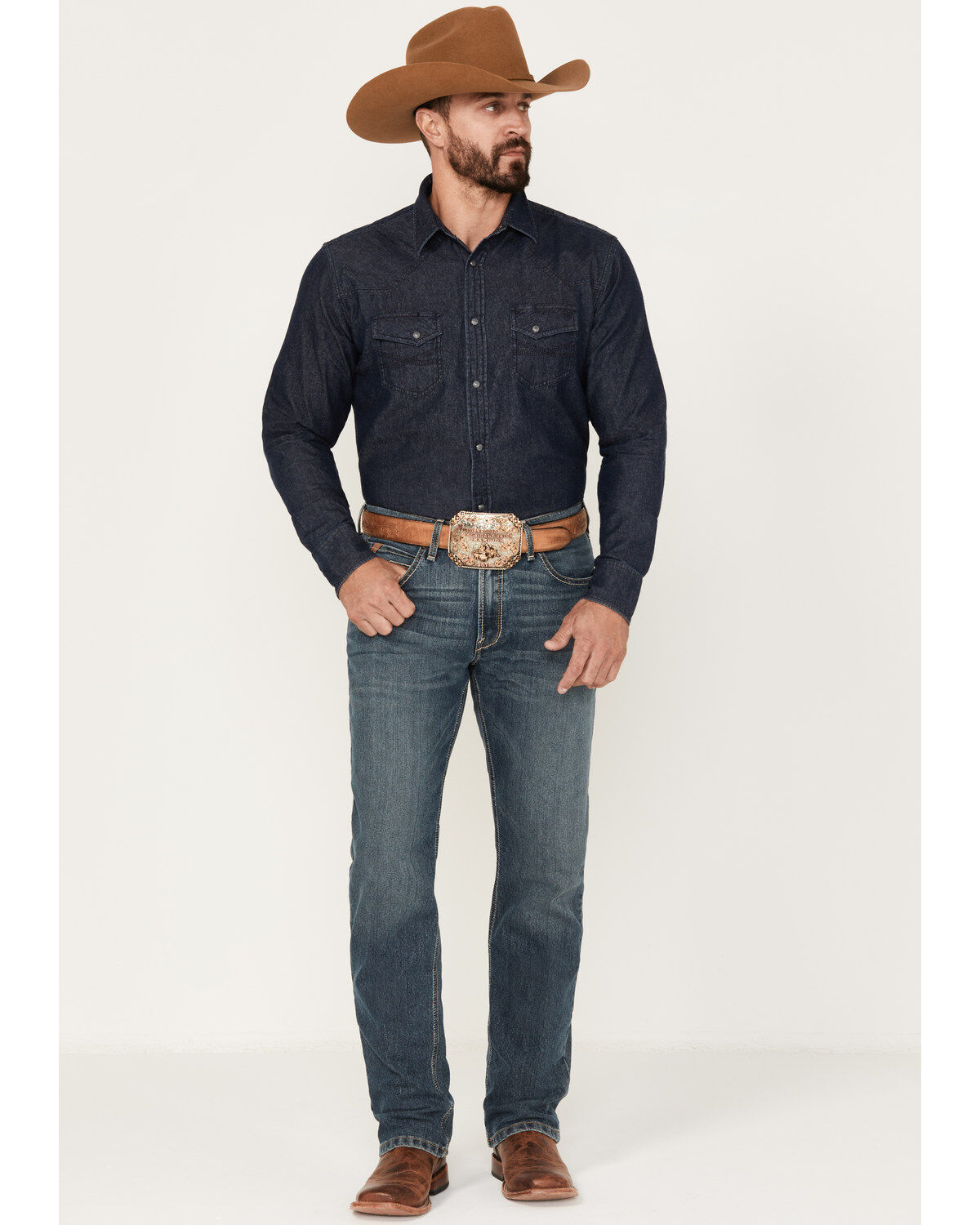 Men's Ariat M4 Relaxed Silvano Straight Denim Jeans - Big