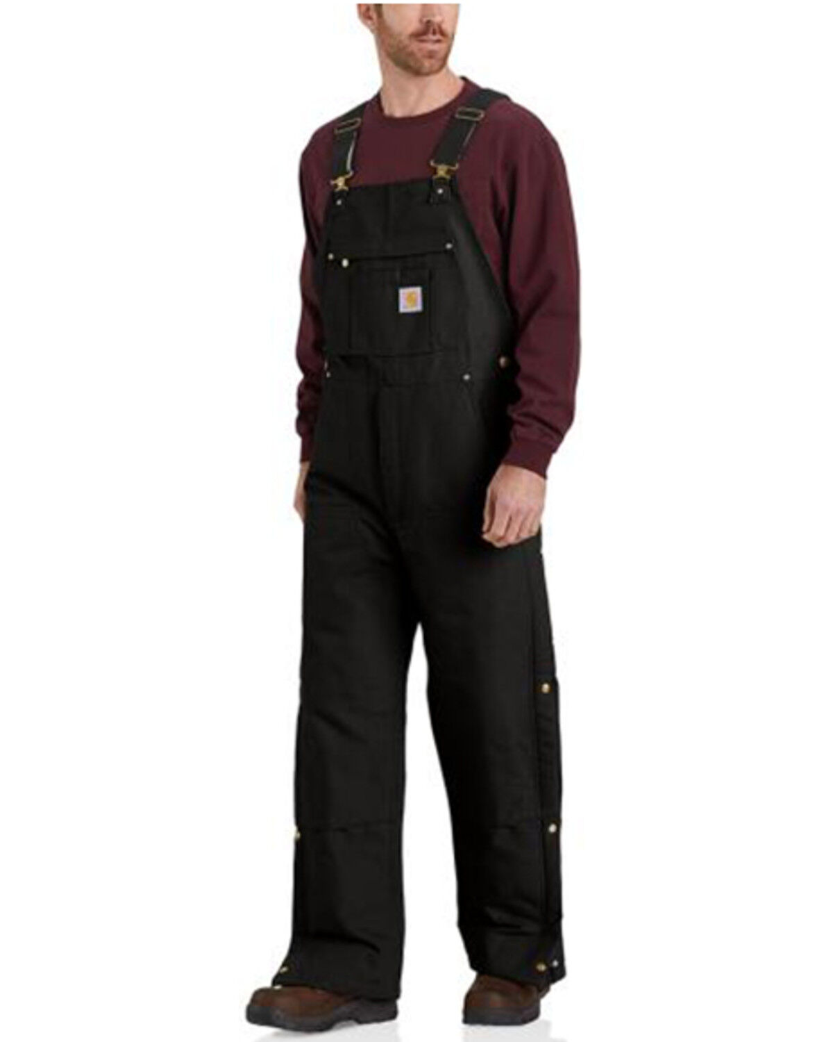 Men's Carhartt Loose Fit Firm Duck Insulated Bib Overalls