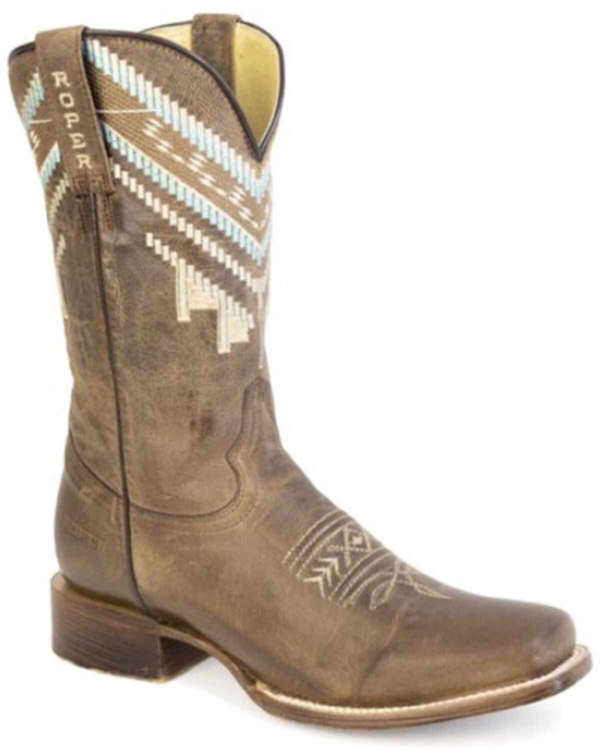 Women's Roper Cowgirl Touch Western Boots - Broad Square Toe