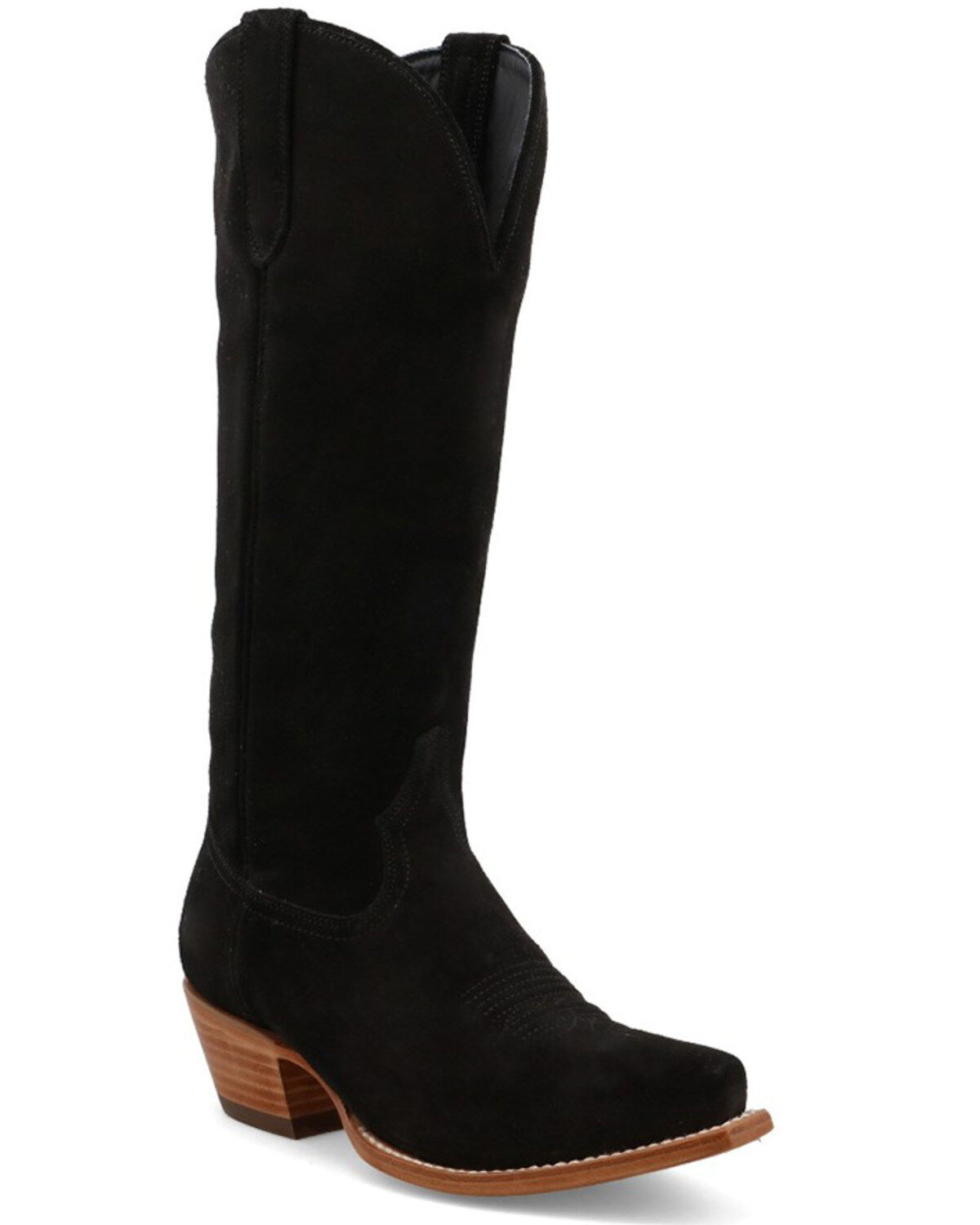 Women's Black Star Addison Tall Western Boots - Snip Toe