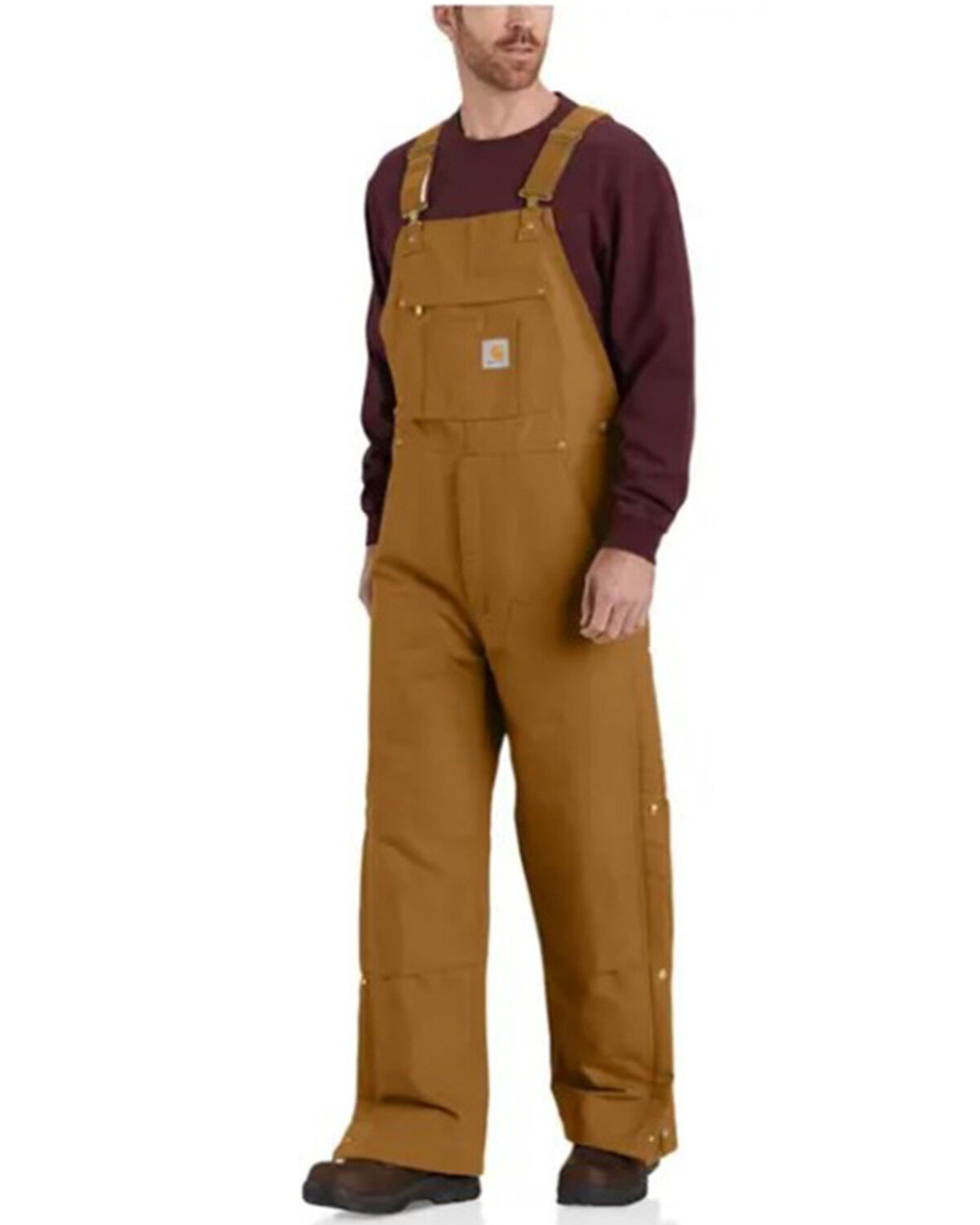 Men's Carhartt Loose Fit Firm Duck Insulated Bib Overalls