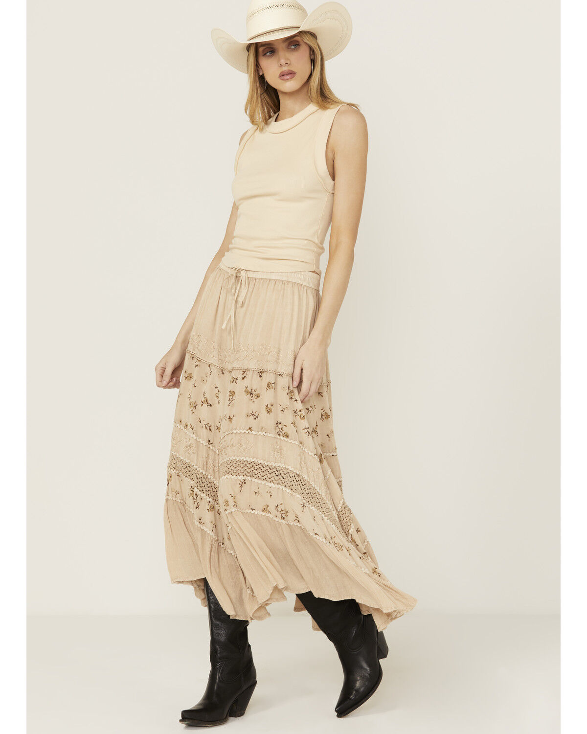 Women's Scully Floral Print Midi Skirt