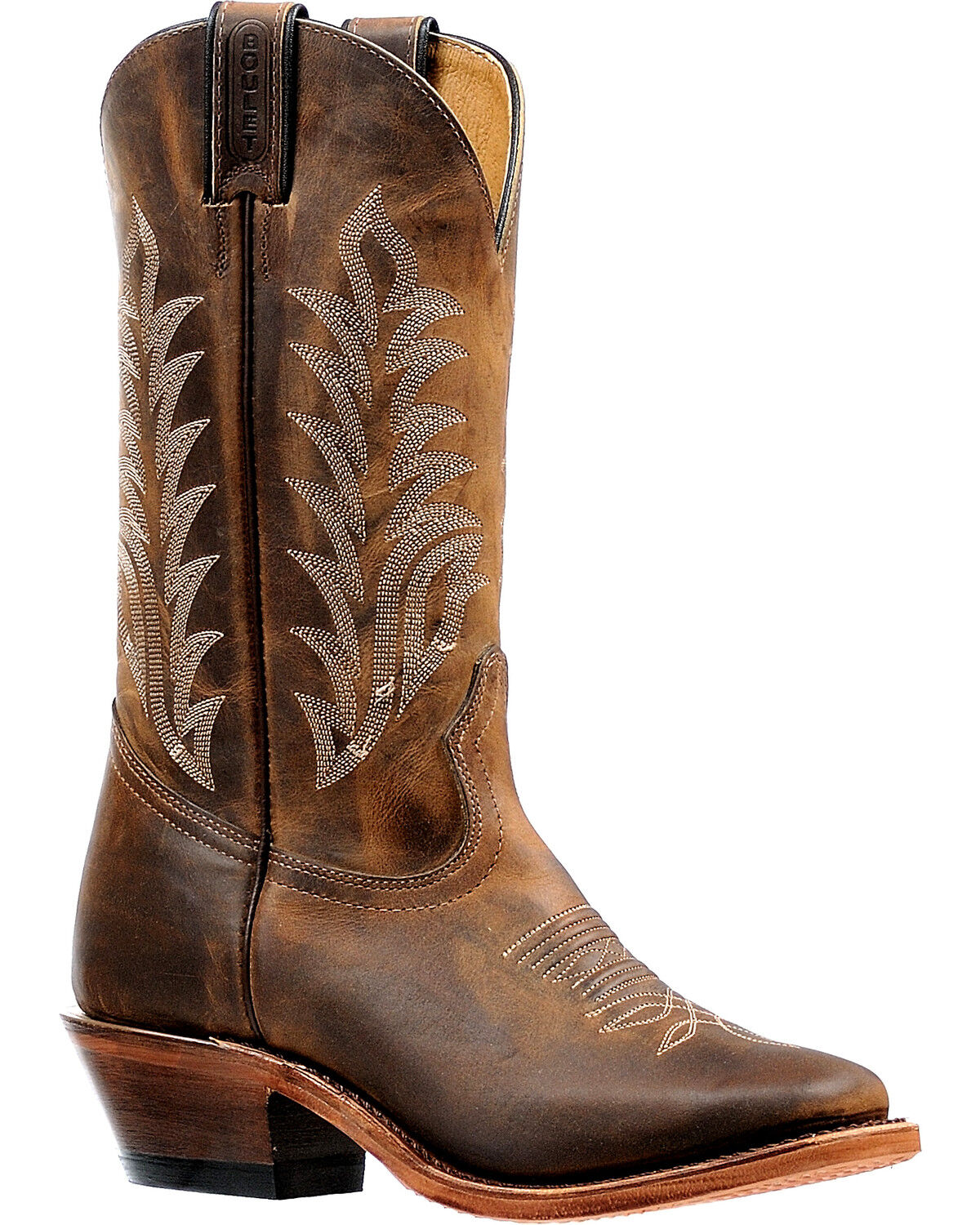 Women's Boulet Hillbilly Golden Vintage Cowgirl Boots - Square Toe