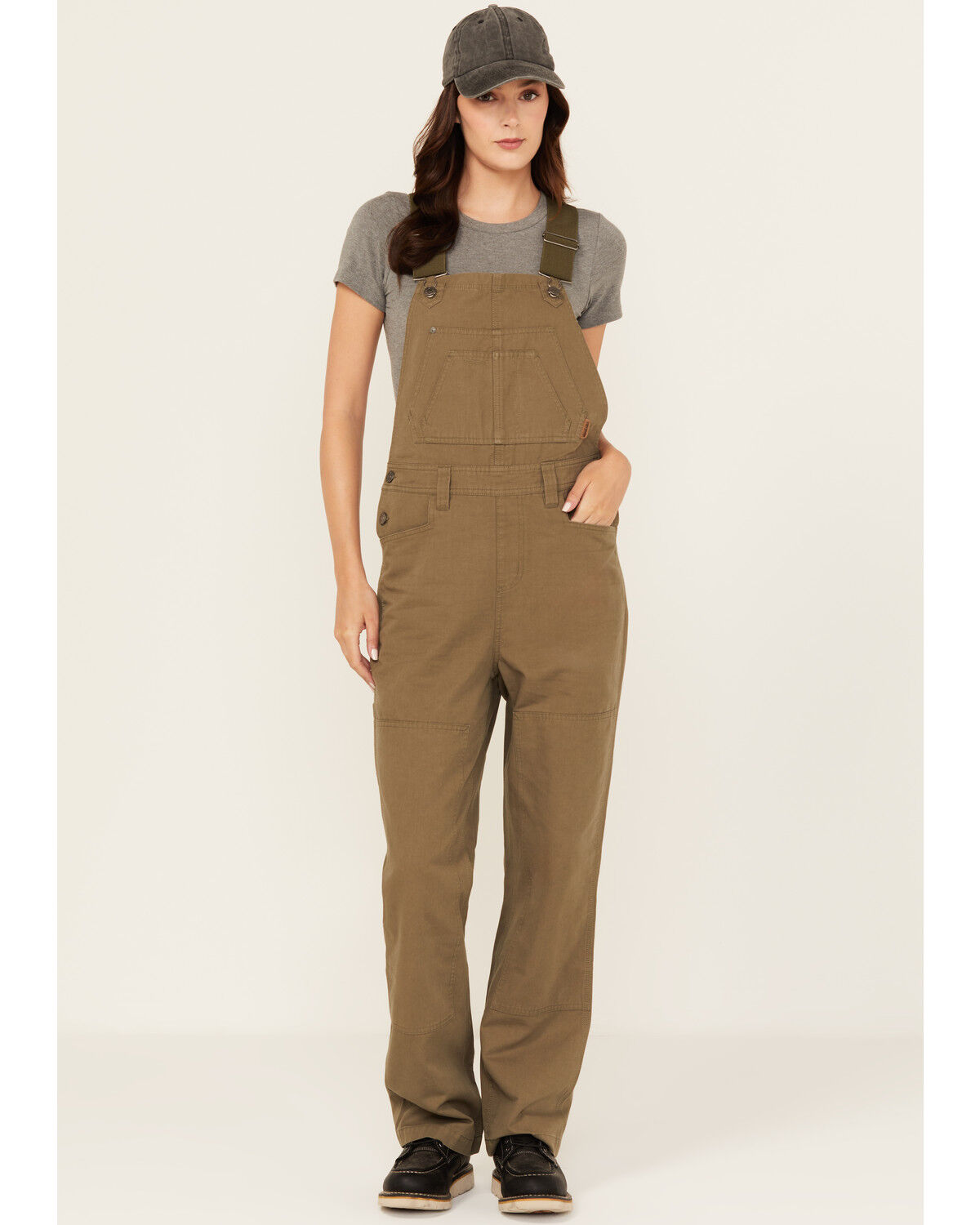 Women's Lucky Brand Workwear Broken Canvas Work Overalls