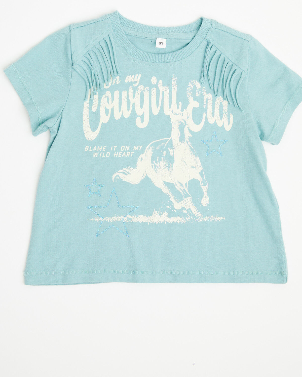 Girls' Shyanne Toddler Cowgirl Era Short Sleeve Fringe Tee