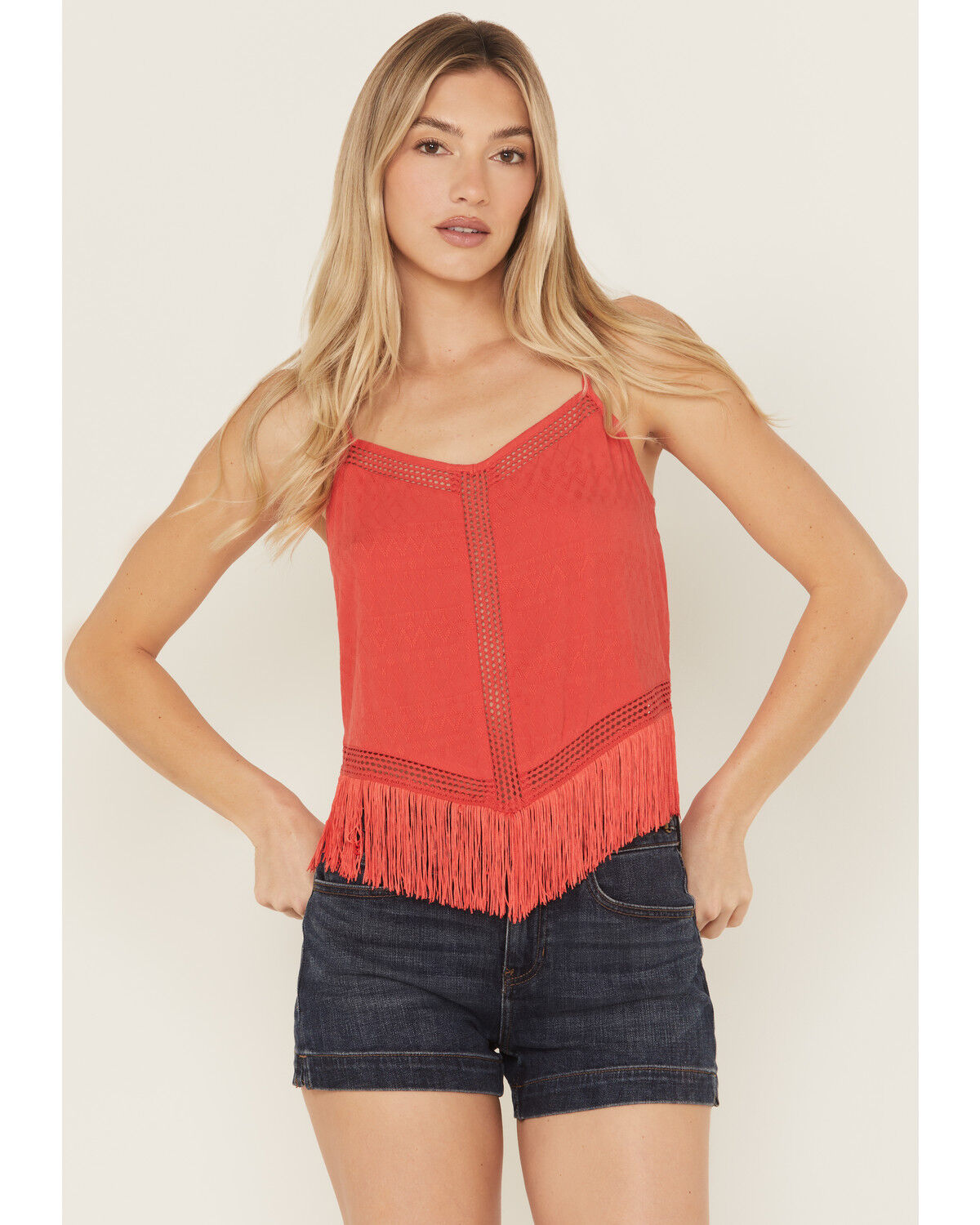 Women's Idyllwind Briarwick Jacquard Fringe Sleeveless Tank Top